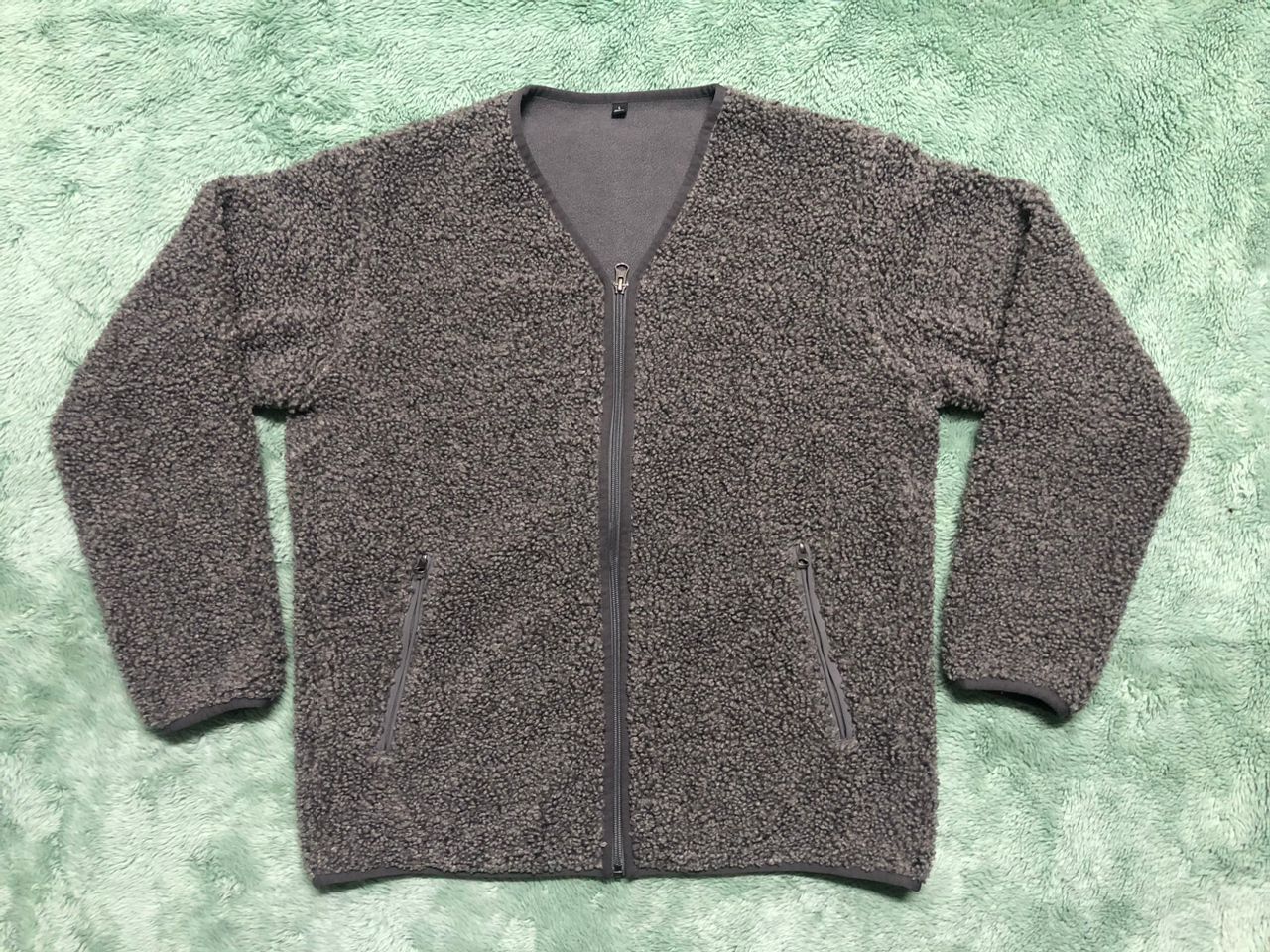 Uniqlo JAPANESE BRAND UNIQLO SHERPA FLEECE ZIPPER JACKET NO COLLAR Size US L / EU 52-54 / 3 - 1 Thumbnail