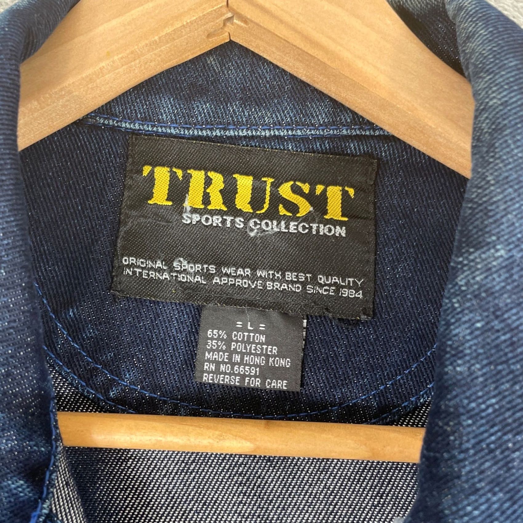 Vintage VINTAGE Trust Sports Denim Utility Jacket Mens Large Blue Multi Pocket Cargo Y2K Size US L / EU 52-54 / 3 - 4 Thumbnail