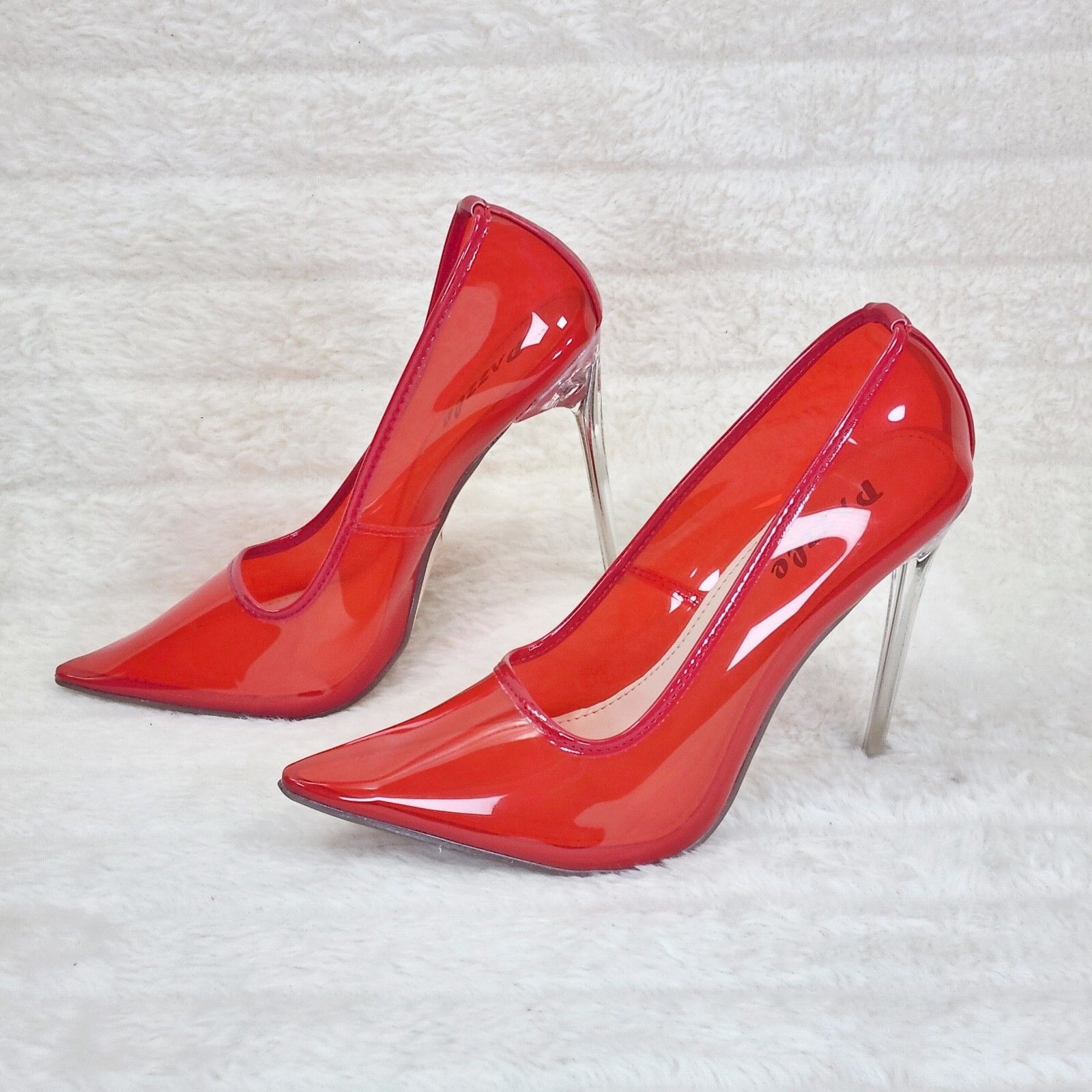 Other PVC Jelly Translucent High Heel Pointy Toe Stiletto Pumps Sh Size US 10 / IT 40 - 1 Thumbnail