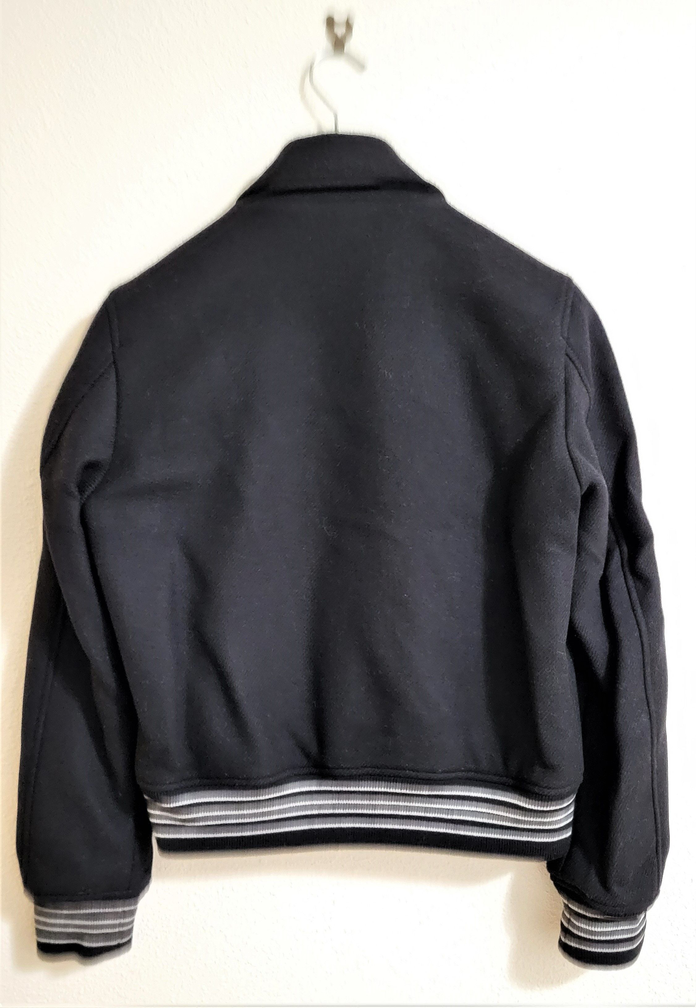 Amiri $1,690 Black Wool Bone Skeleton Varsity Jacket Size S / US 4 / IT 40 - 3 Thumbnail