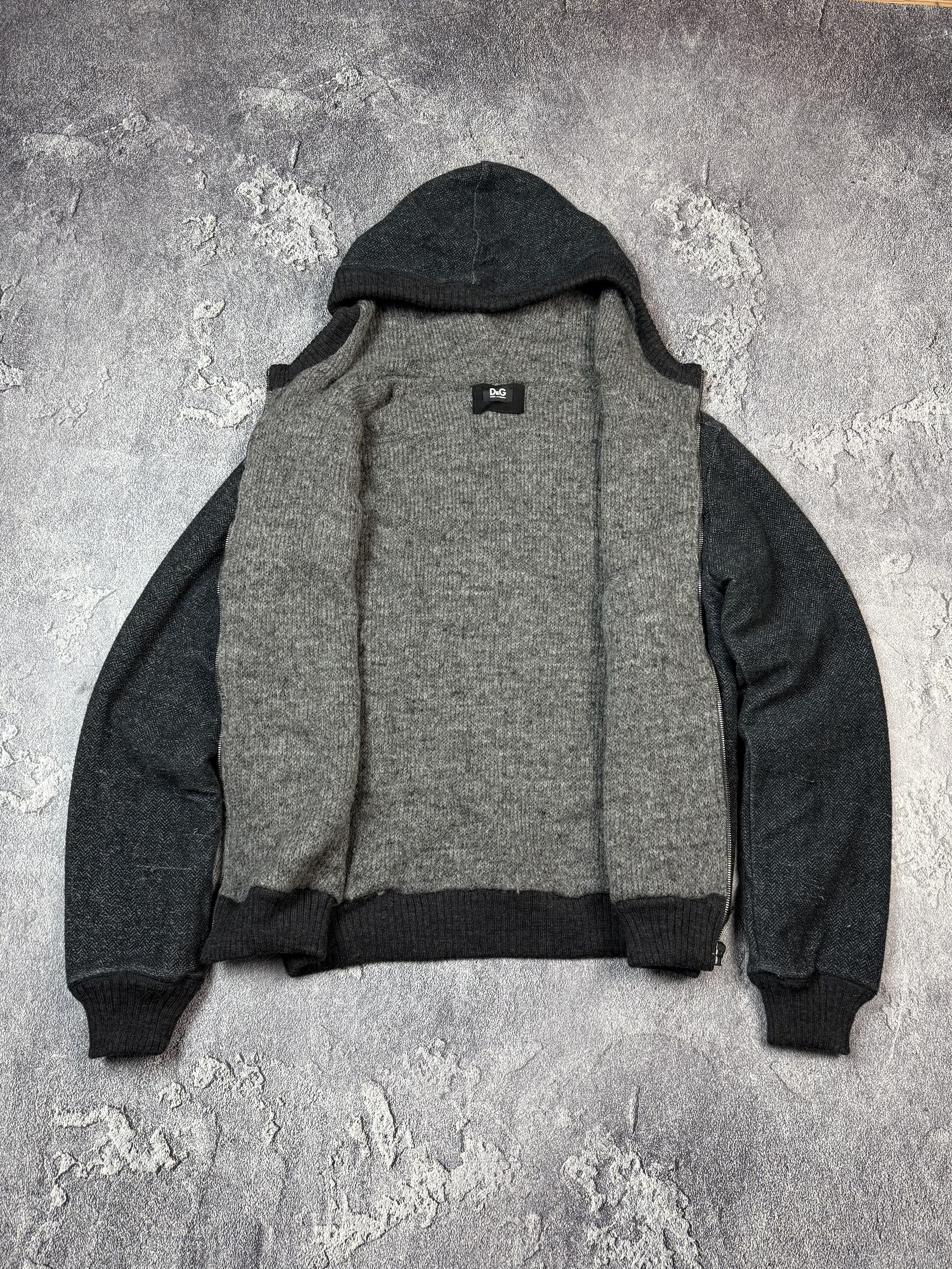 Dolce & Gabbana Archieve AW2004 Dolce & Gabbana Wool Zip Hoodie Size US M / EU 48-50 / 2 - 9 Thumbnail