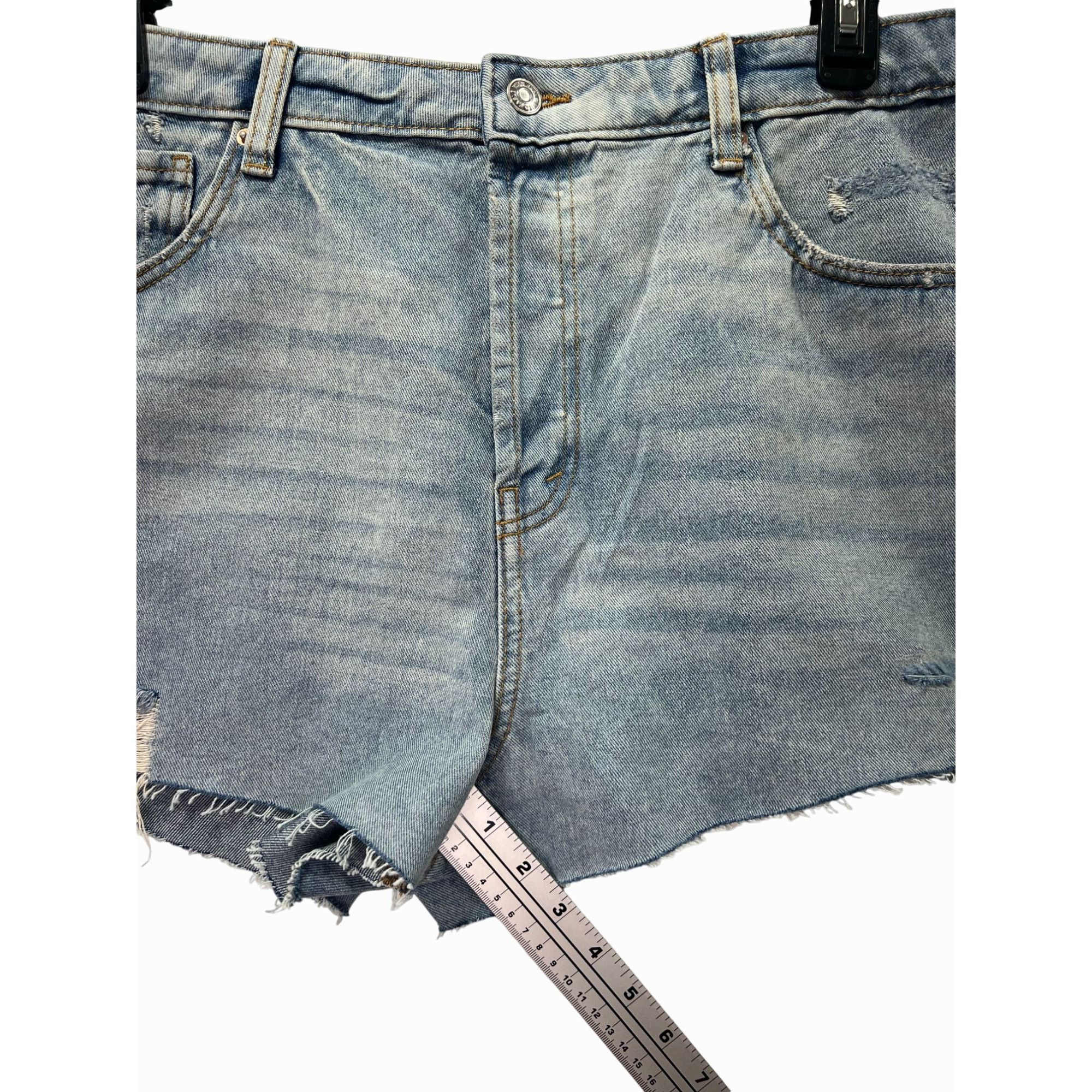 Other Wild Fable - Women's Super - High Rise Cut - Off Jean Denim Size 38" / US 16 / IT 52 - 7 Thumbnail