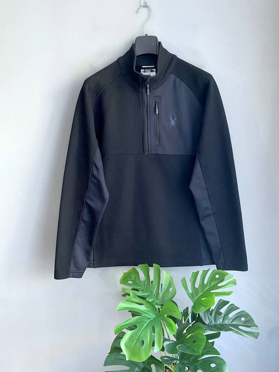 Spyder Spyder Men's Gait Half Zip Black Fleece Sweater, Size XL Size US XL / EU 56 / 4 - 1 Thumbnail