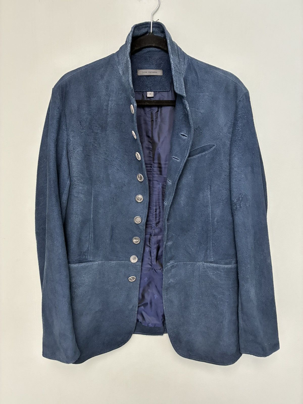 John Varvatos Woodward Multibutton Suede Jacket EU 46 USA 36 Size US S / EU 44-46 / 1 - 6 Thumbnail