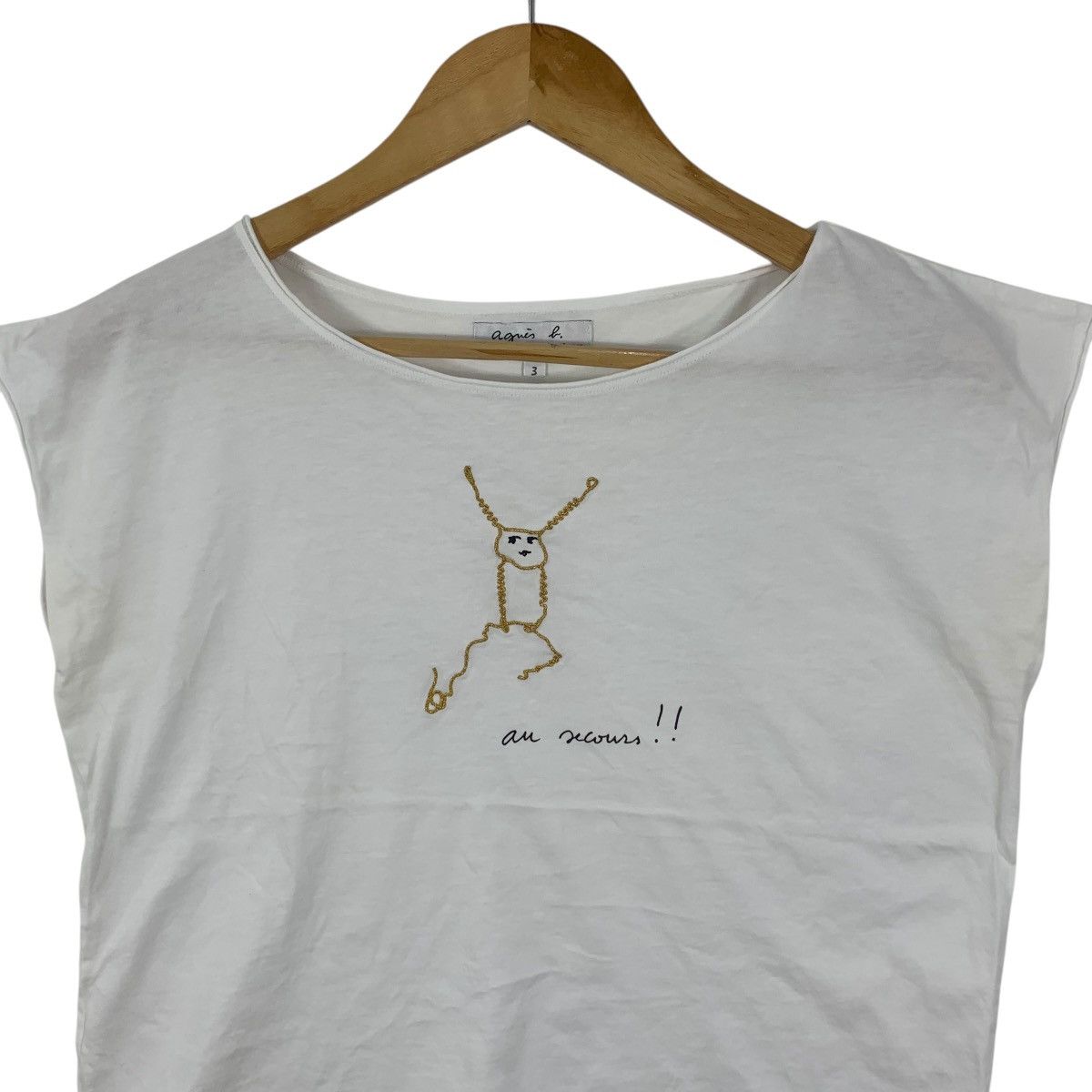 agnes b. Vintage AGNES B. PARIS x Secours Populaire Illustration Tee Size S / US 4 / IT 40 - 5 Thumbnail