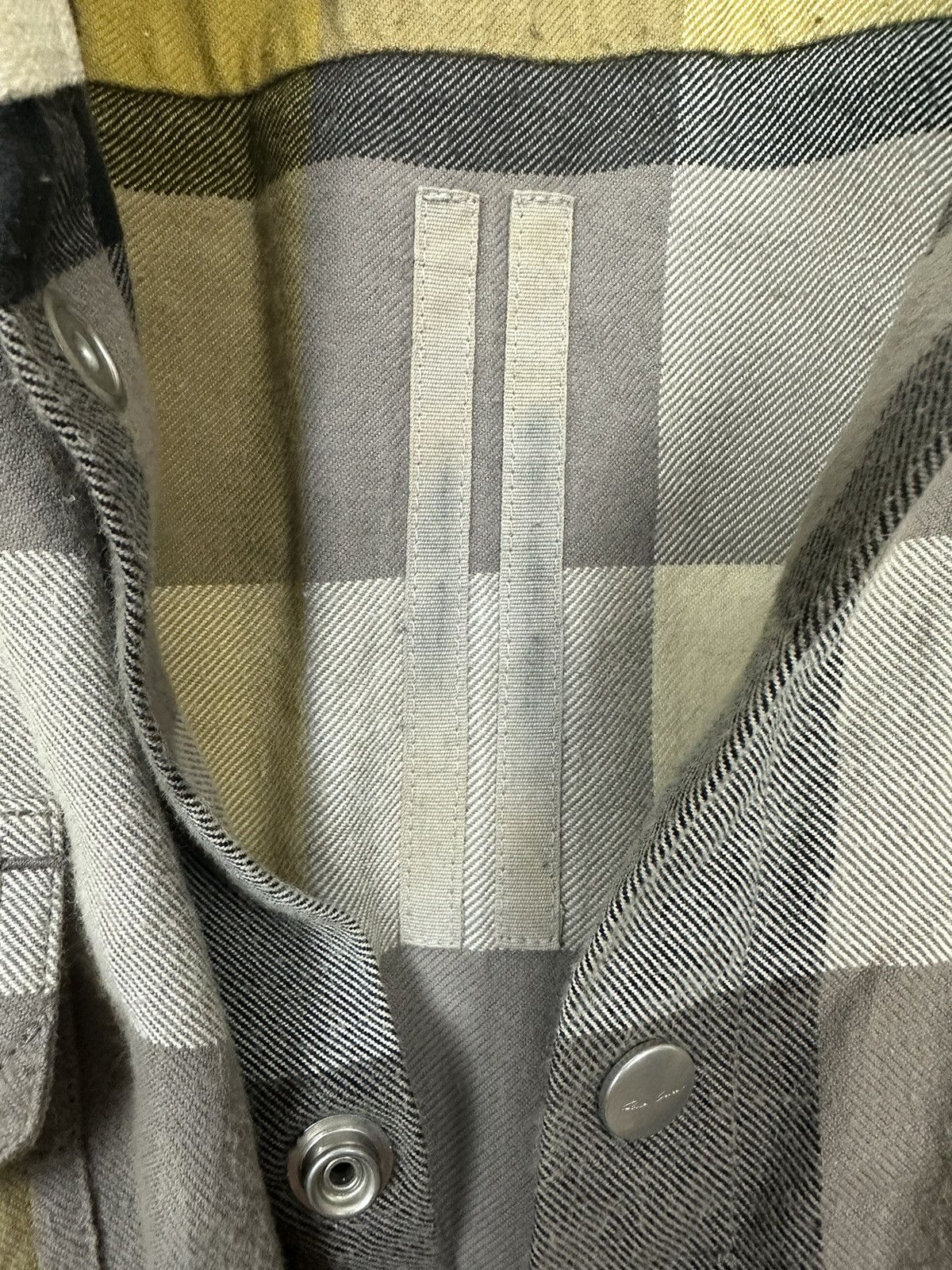 Rick Owens SS22 ‘FOGACHINE’ Dust Plaid Boxy Vest Size US L / EU 52-54 / 3 - 7 Thumbnail