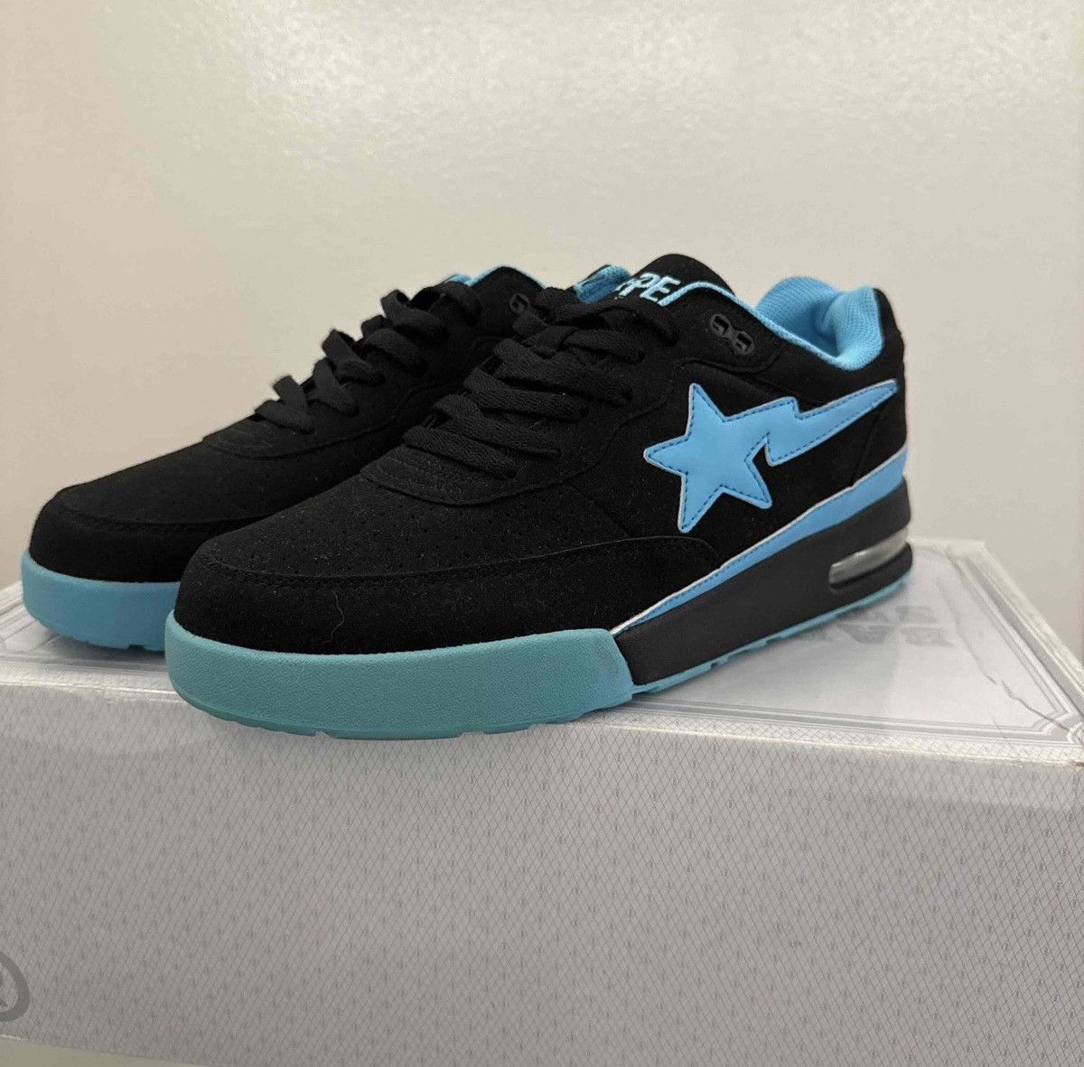 Bape Bape Roadsta Black Blue Size US 9 / EU 42 - 1 Thumbnail
