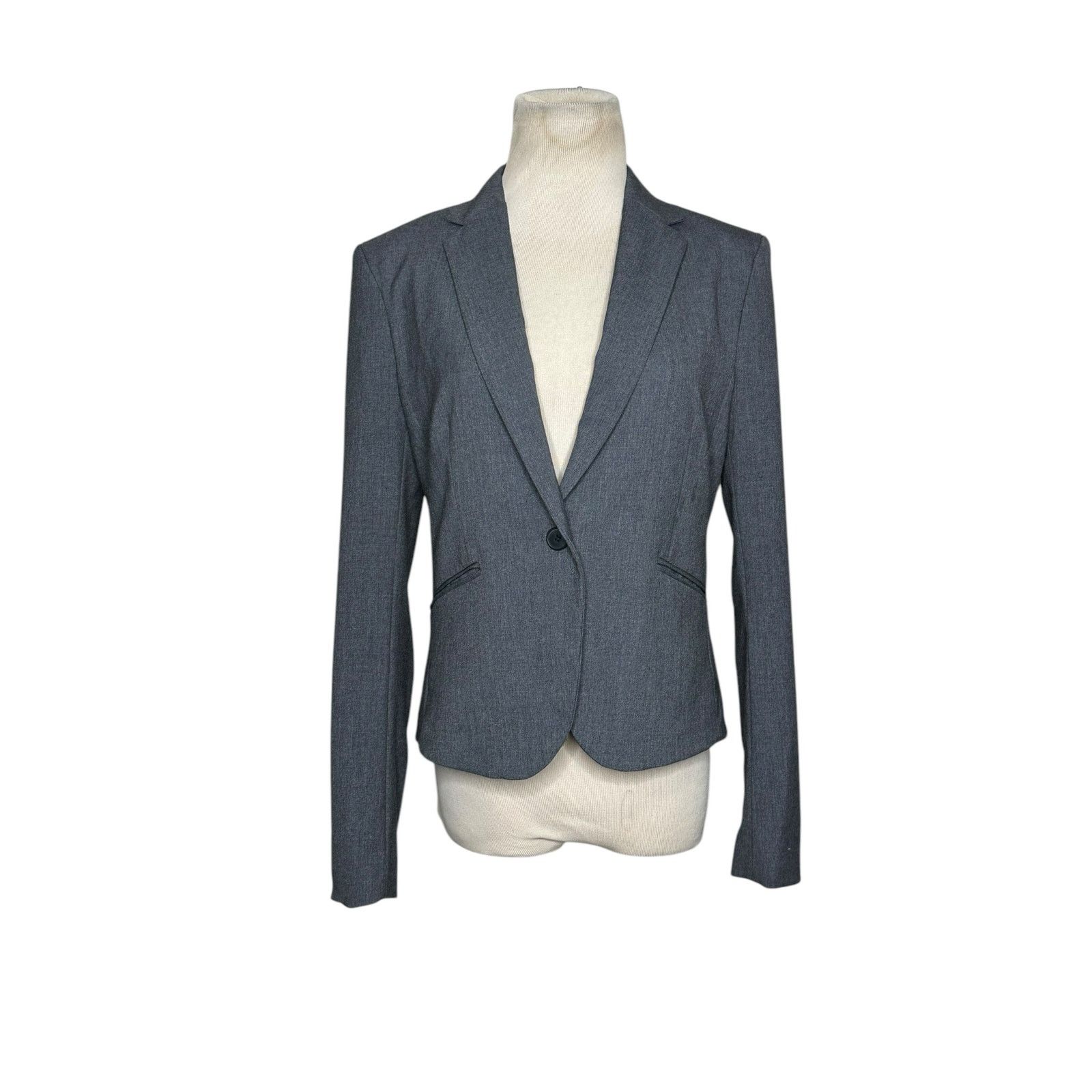 H&M H&M gray single button long sleeves blazer size 8 Size M / US 6-8 / IT 42-44 - 10 Thumbnail
