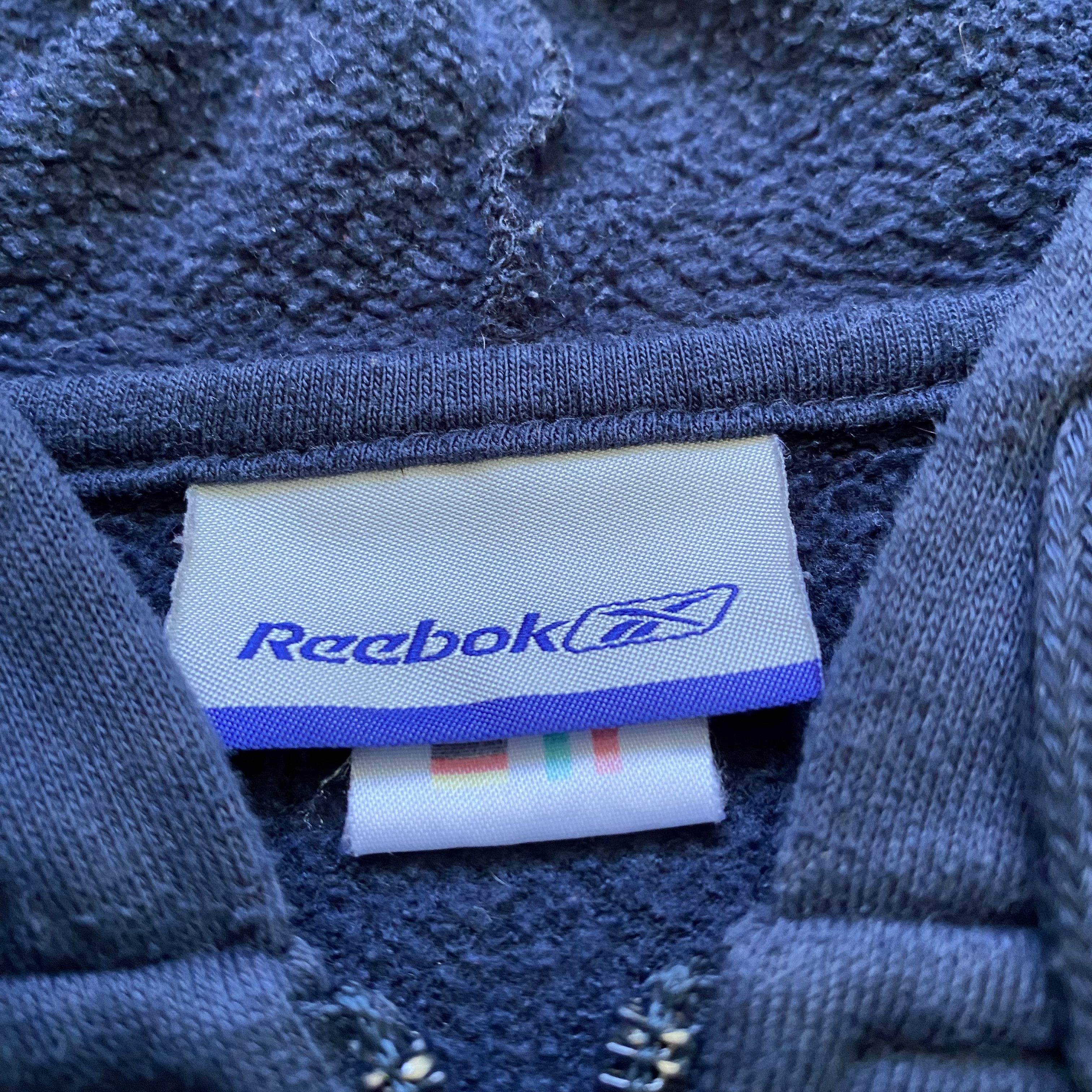 Reebok 🕸️ Vintage 90s Reebok zip hoodie center logo Y2K Size US L / EU 52-54 / 3 - 8 Thumbnail