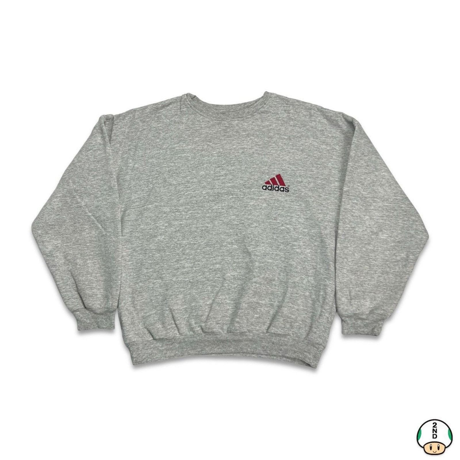 Adidas × Vintage Vintage Adidas Sweatshirt Medium Essentials Pullover 90s Size US M / EU 48-50 / 2 - 1 Thumbnail