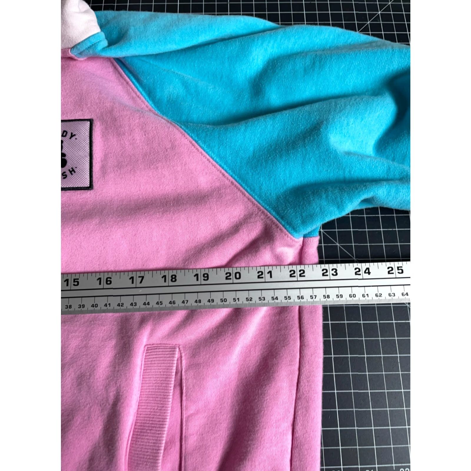 Teddy Fresh Teddy Fresh Color Block Hoodie Adult Medium Pink Purple Sweatshirt Heavyweight Hoodie Size US M / EU 48-50 / 2 - 5 Thumbnail
