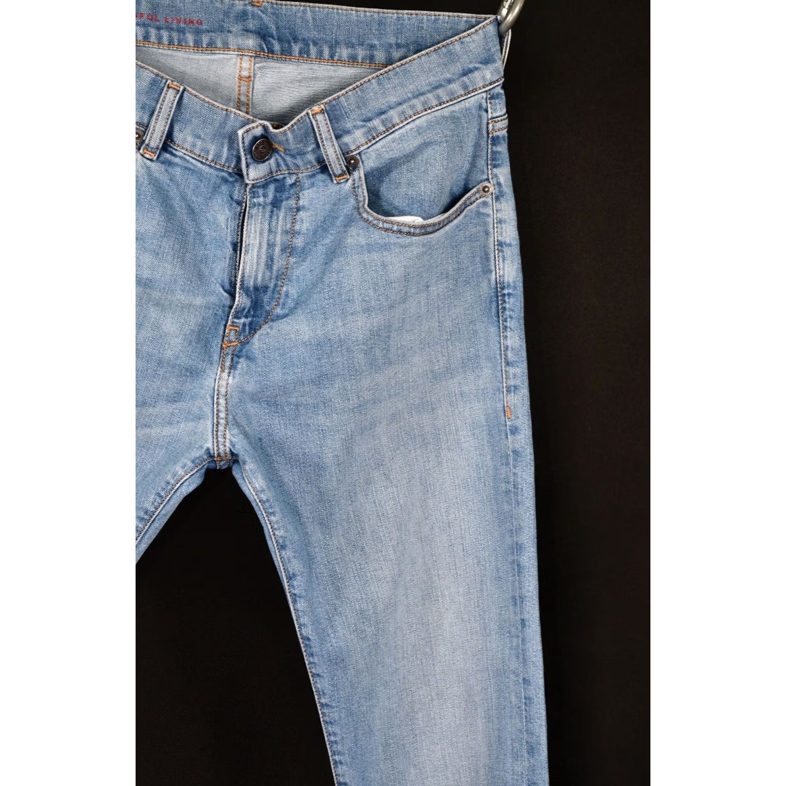 Diesel Diesel D-Strukt Slim Stretch 0EHAJ Jeans W29/L32 Denim Men Blue 98% Cotton 2% Elastane Slim Fit Regular Inseam 32 Mens Size US 29 - 4 Thumbnail