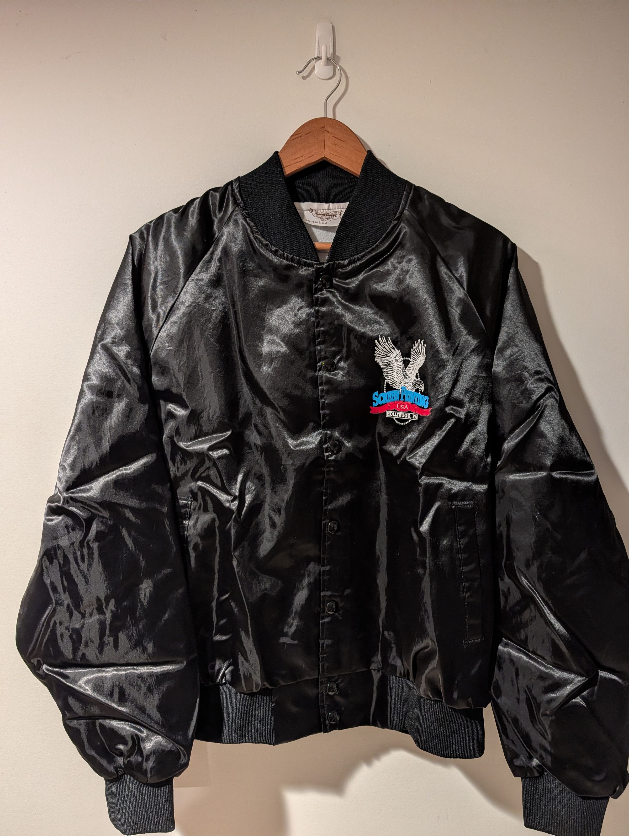 Vintage Vintage Auburn Sportswear Satin Bomber Jacket Printing Size US L / EU 52-54 / 3 - 3 Thumbnail