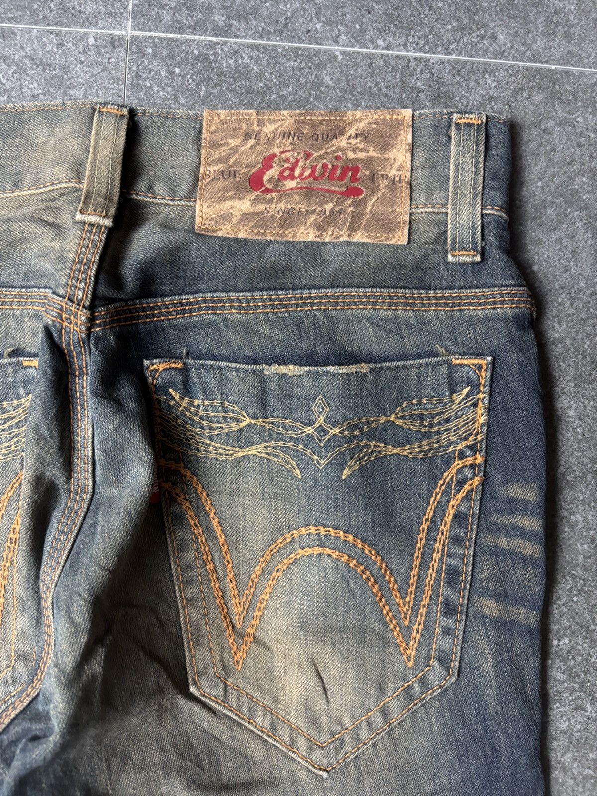 Edwin 2000s Edwin Japan Western Mud Wash Jeans Size US 29 - 13 Thumbnail