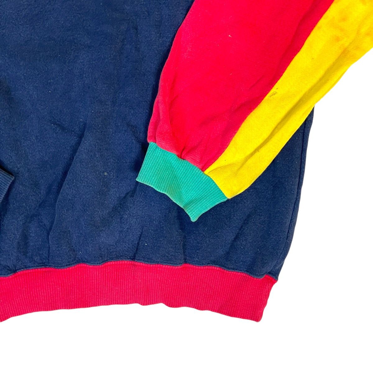 Vintage VTG Patchwork Multicolour Bridgestone Sweatshirt Size US L / EU 52-54 / 3 - 6 Thumbnail