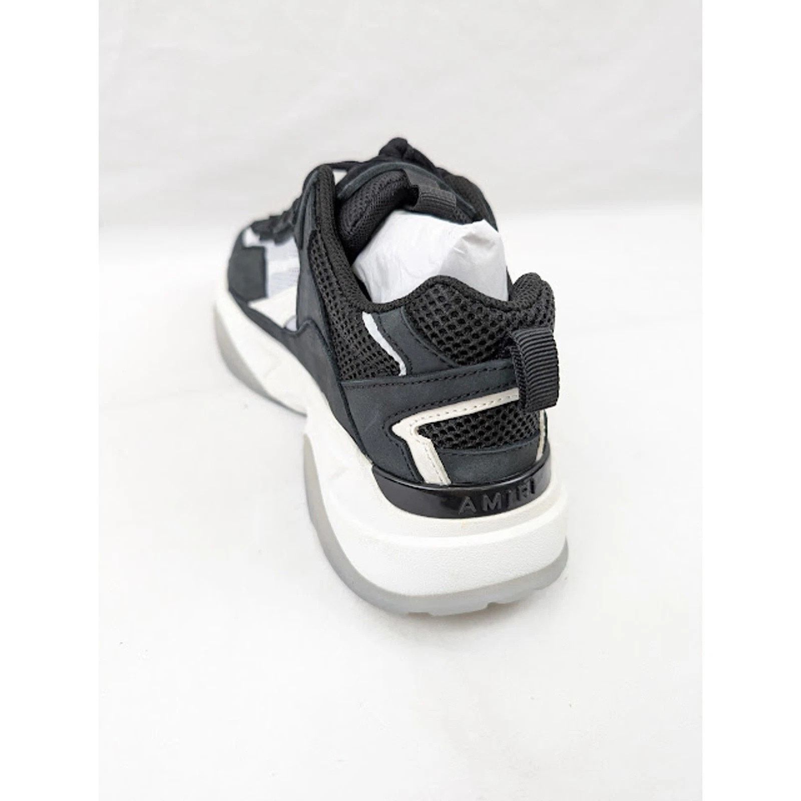 Amiri o1rshd1 Bone Runner Low-Top Sneakers in Black Size US 11 / EU 44 - 11 Thumbnail
