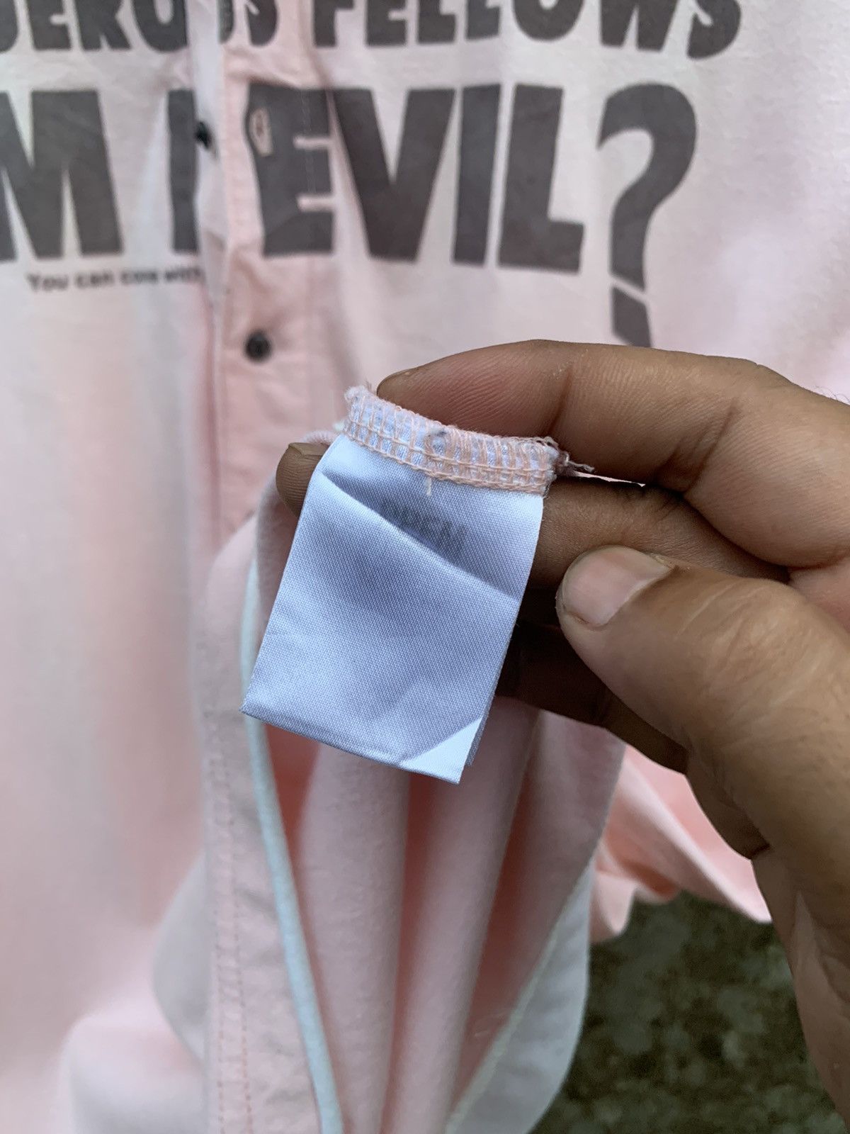 PPFM Y2k PPFM dangerous fellows am i evil ? double layer polos Size US L / EU 52-54 / 3 - 9 Thumbnail