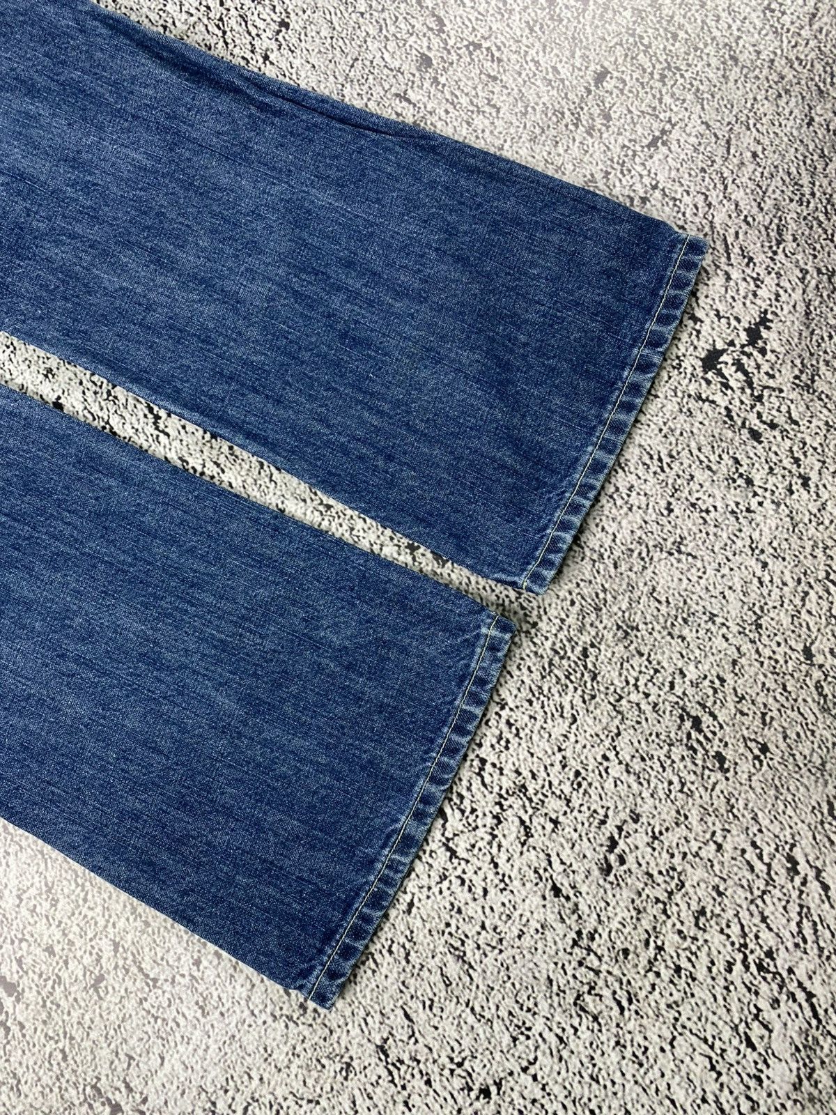 Vintage Y2K unisex patchwork bootcut lowrise denim jeans 30