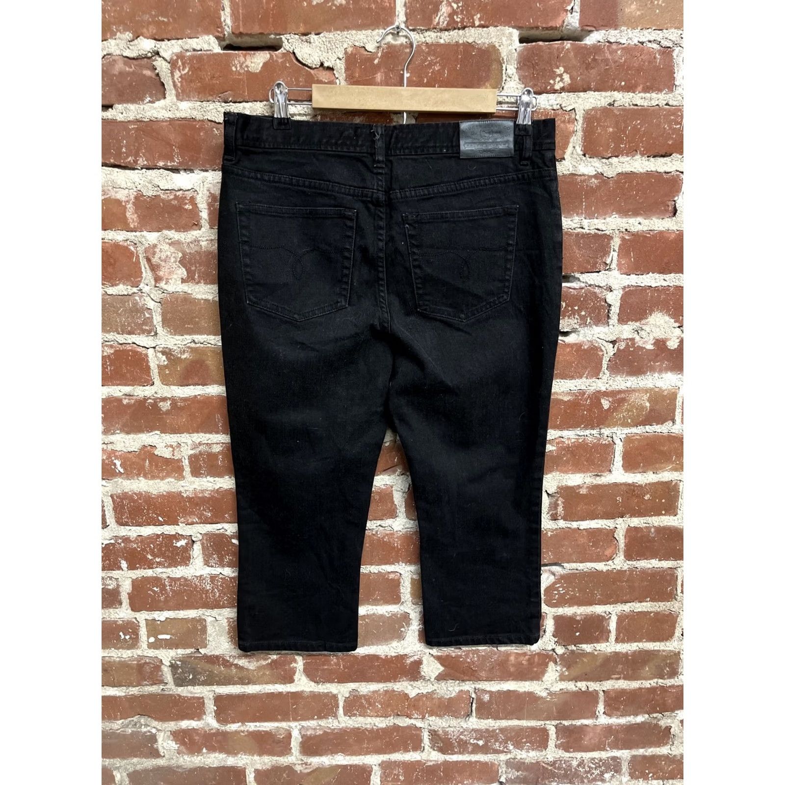 Ralph Lauren Lauren Ralph Lauren Jeans Pants Womens 10 Black Straight Chino Denim 20 Inseam Size 32" / US 10 / IT 46 - 2 Thumbnail
