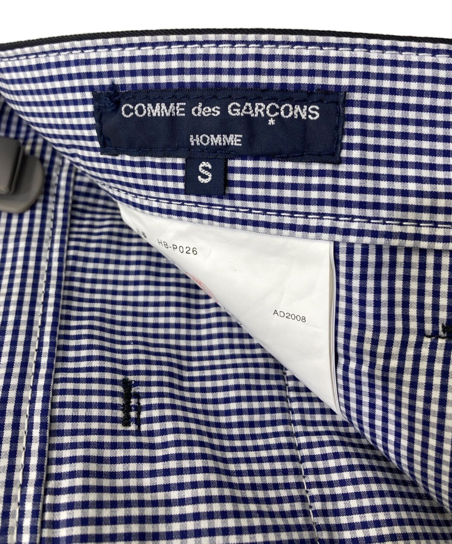 Comme des Garcons Homme Blue Contrast Stitch Pants Size US 34 / EU 50 - 5 Thumbnail
