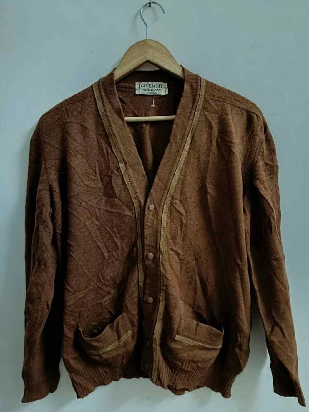 Givenchy 🔥🔥 Rare Vintage Givenchy Cardigan Brown Size US M / EU 48-50 / 2 - 1 Thumbnail