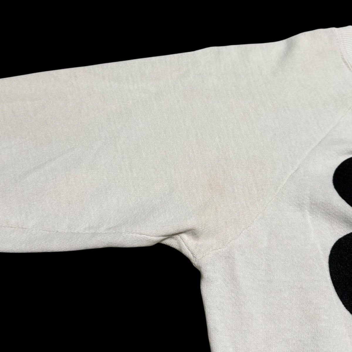 Vintage 80s Mickey Mouse White Stained Sweatshirt Women's Small Size S / US 4 / IT 40 - 3 Thumbnail