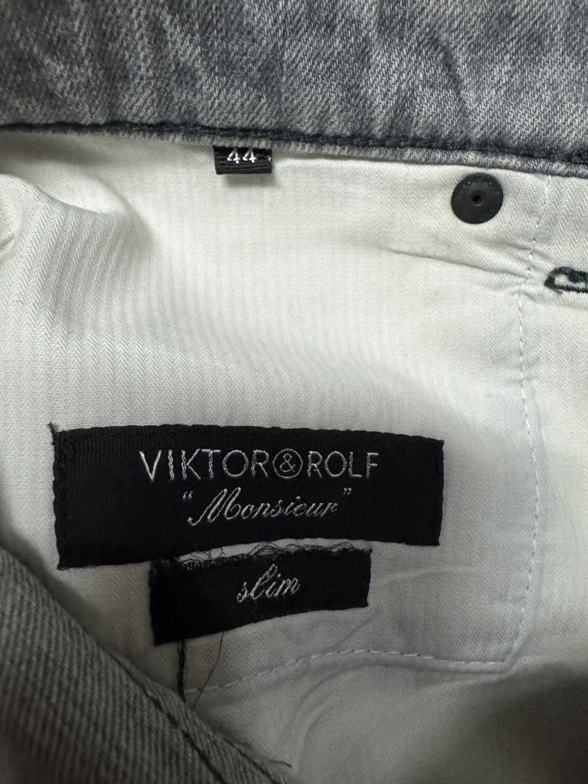 Viktor & Rolf 💥ARCHIVE💥VIKTOR@ROLF SLIM FADED STRETCHABLE JEANS Size US 29 - 12 Thumbnail