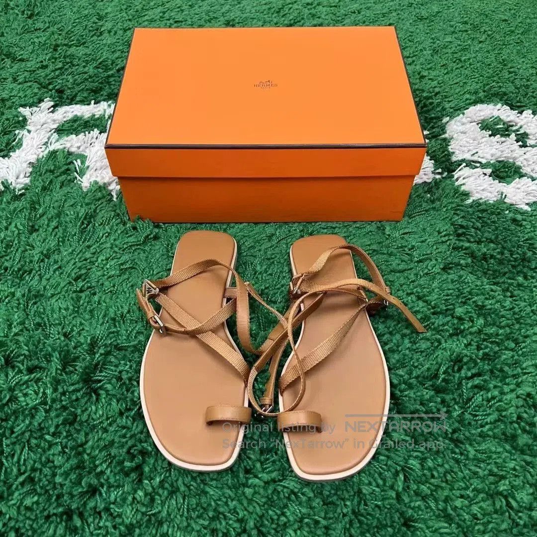 Hermes Hermes Roman Strappy Sandals. Size US 7 / IT 37 - 1 Thumbnail