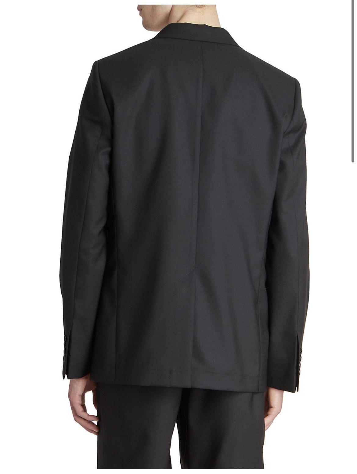 AMI NEW 48 Black Wool Two Button Blazer Jacket Suit Tailoring Size 38R - 6 Thumbnail
