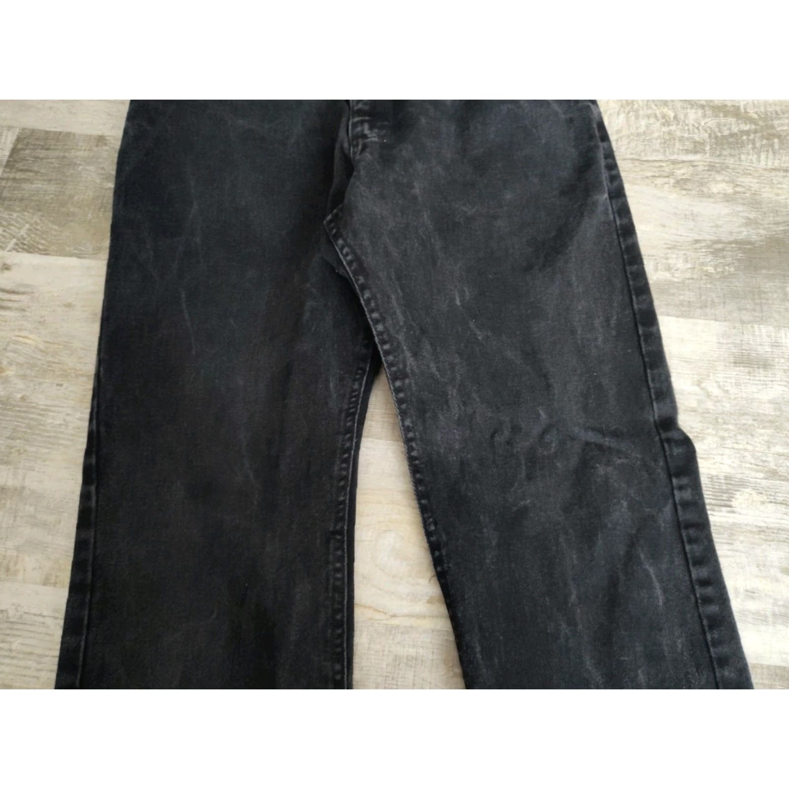 Lee Vintage Lee Jeans Men 36x30 Straight Fit Baggy Black 90s Grunge Made in USA Size US 36 / EU 52 - 3 Thumbnail