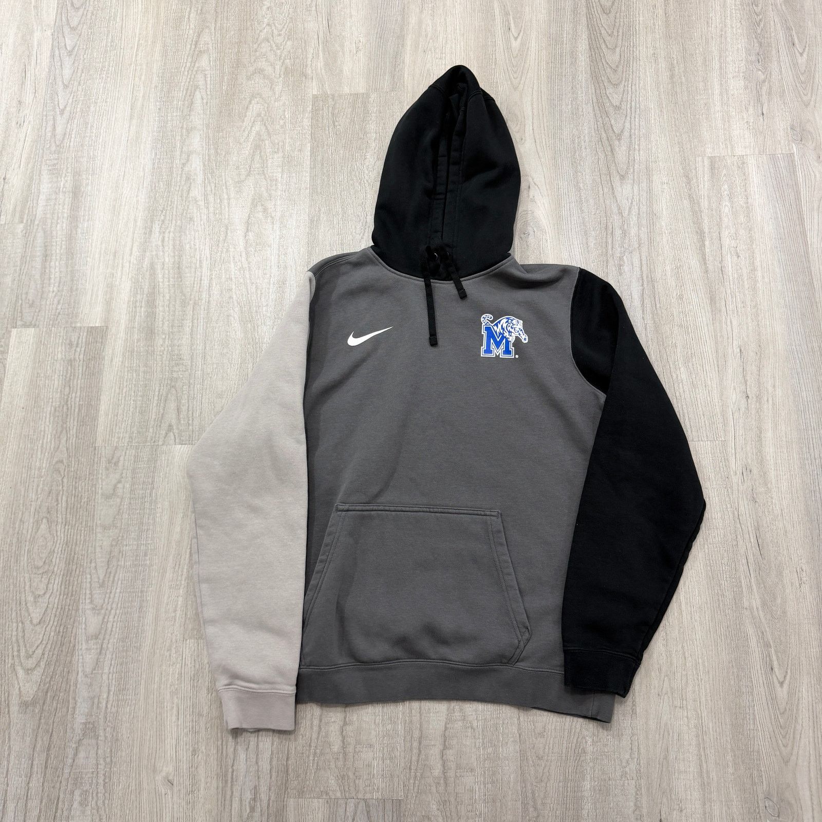 Nike Nike Memphis Tigers Hoodie Medium Gray Black Club Fleece Size US M / EU 48-50 / 2 - 1 Thumbnail