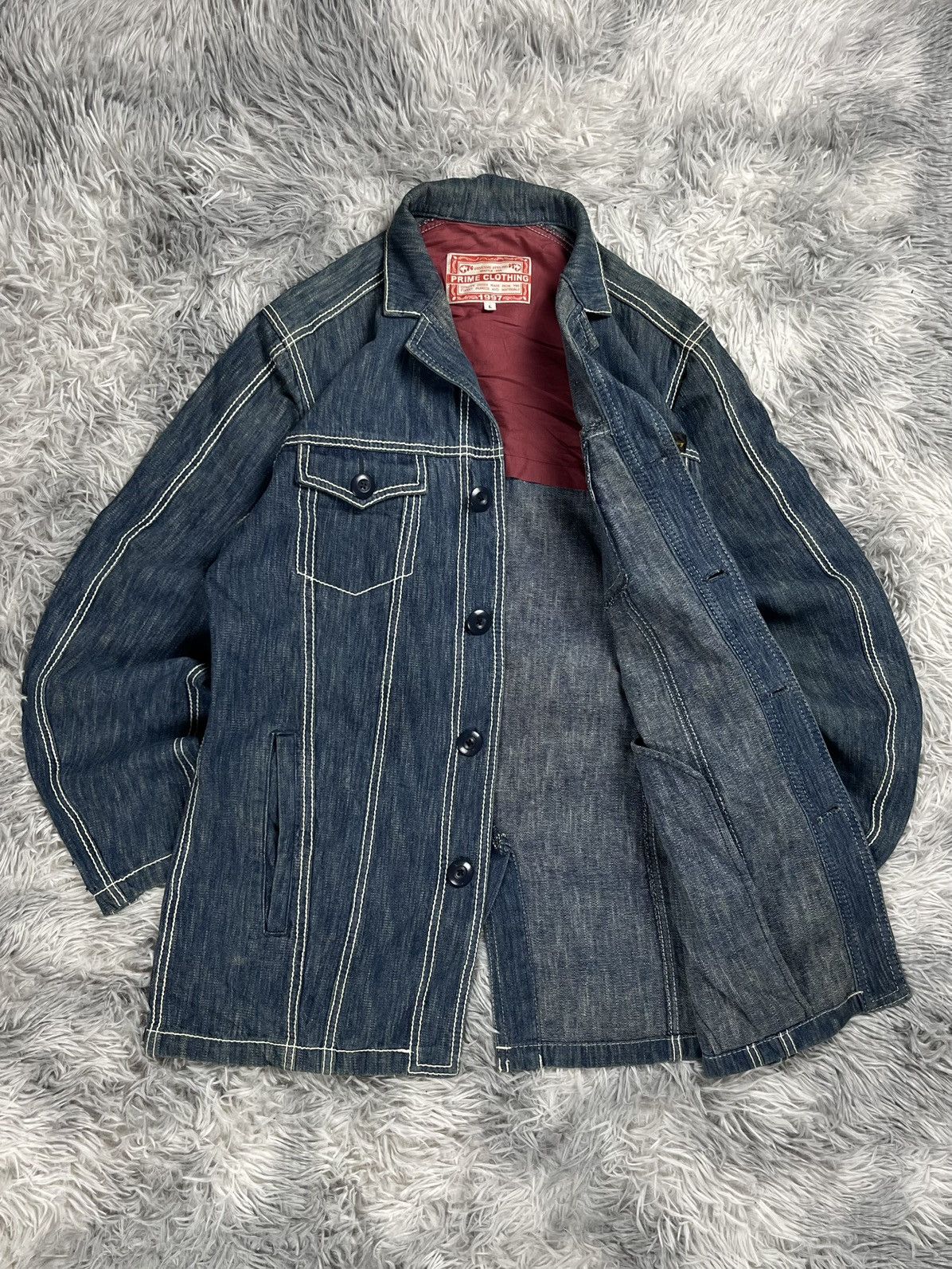 Vintage Vintage Prime Clothing Jacket Denim Size US L / EU 52-54 / 3 - 5 Thumbnail