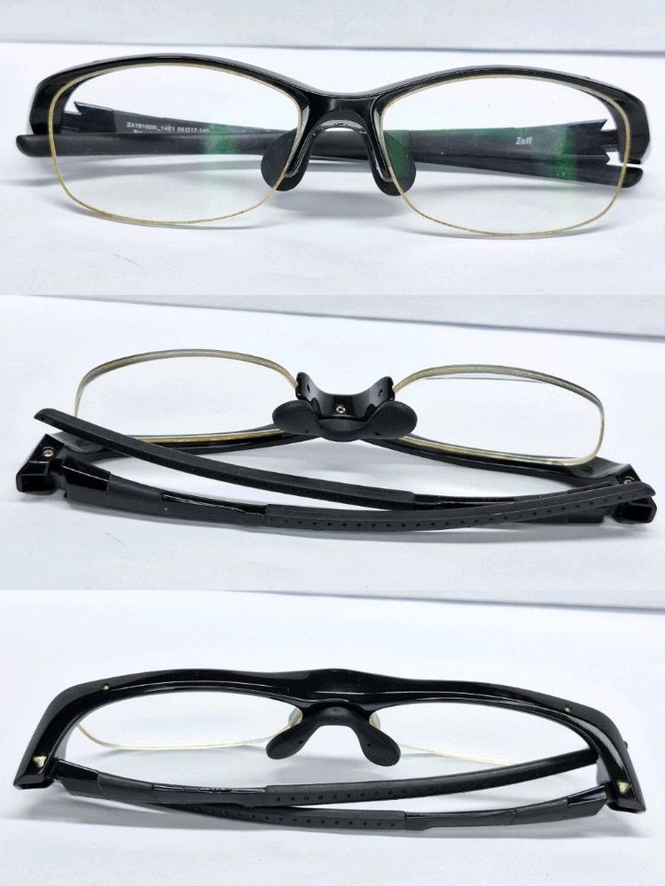 Other Zoff ATHLETE ZA191009 Sports Half-Rim Glasses Frame Wide Fit Size ONE SIZE - 5 Thumbnail