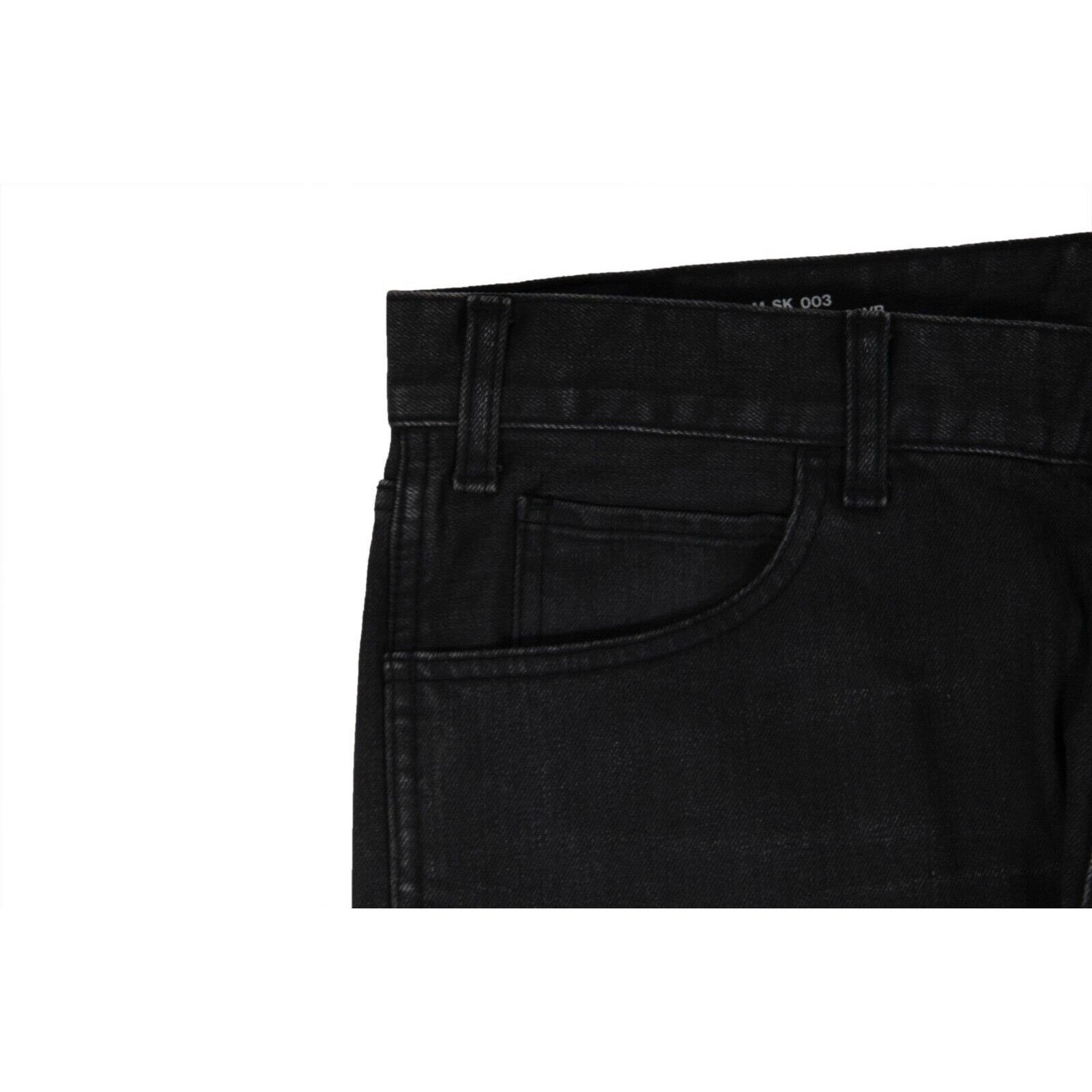 Celine SK 003 Vintage Black Grey Jeans - 02316 Size US 30 / EU 46 - 7 Thumbnail