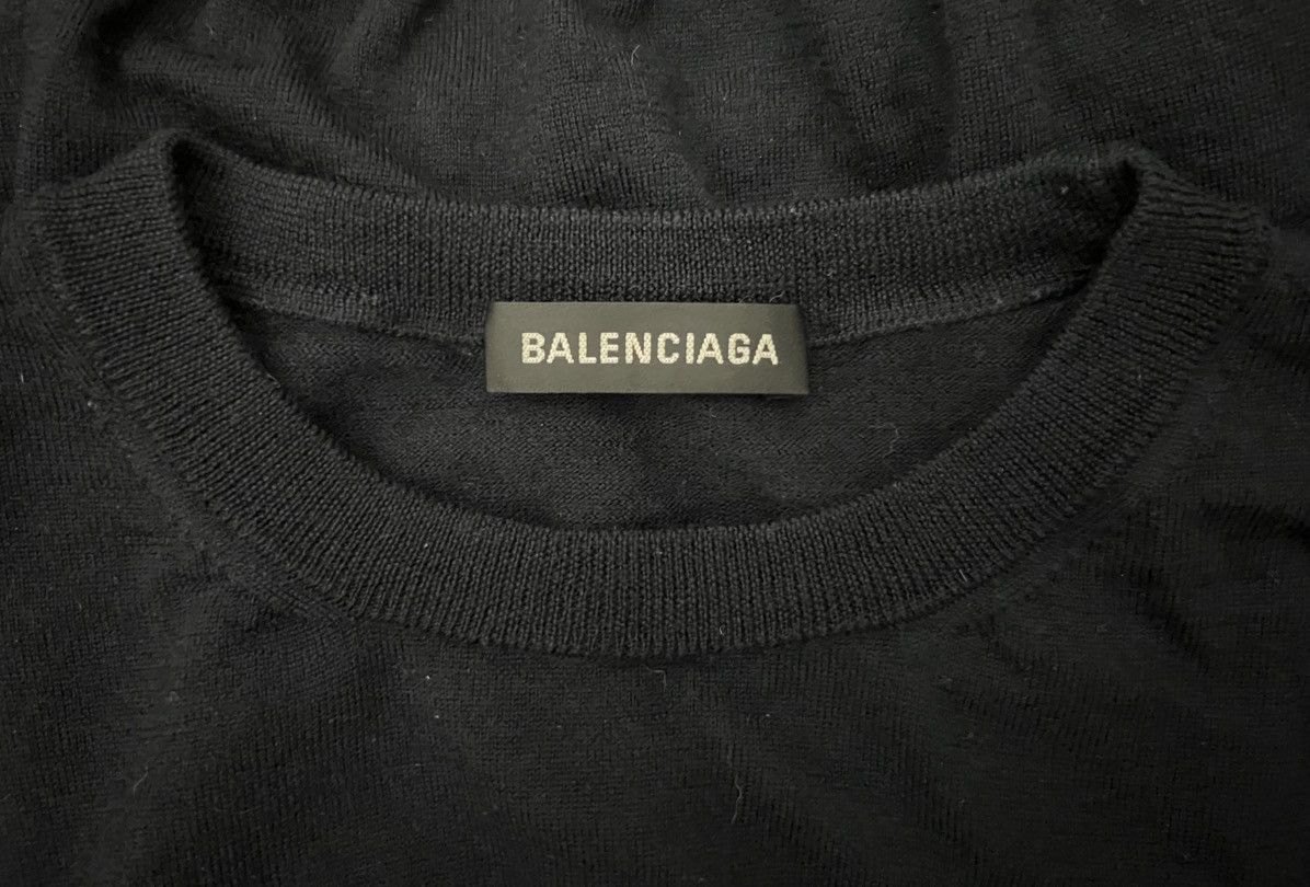 Balenciaga Balenciaga - Interlocking Logo Wool Pullover Sweater Size US S / EU 44-46 / 1 - 10 Thumbnail