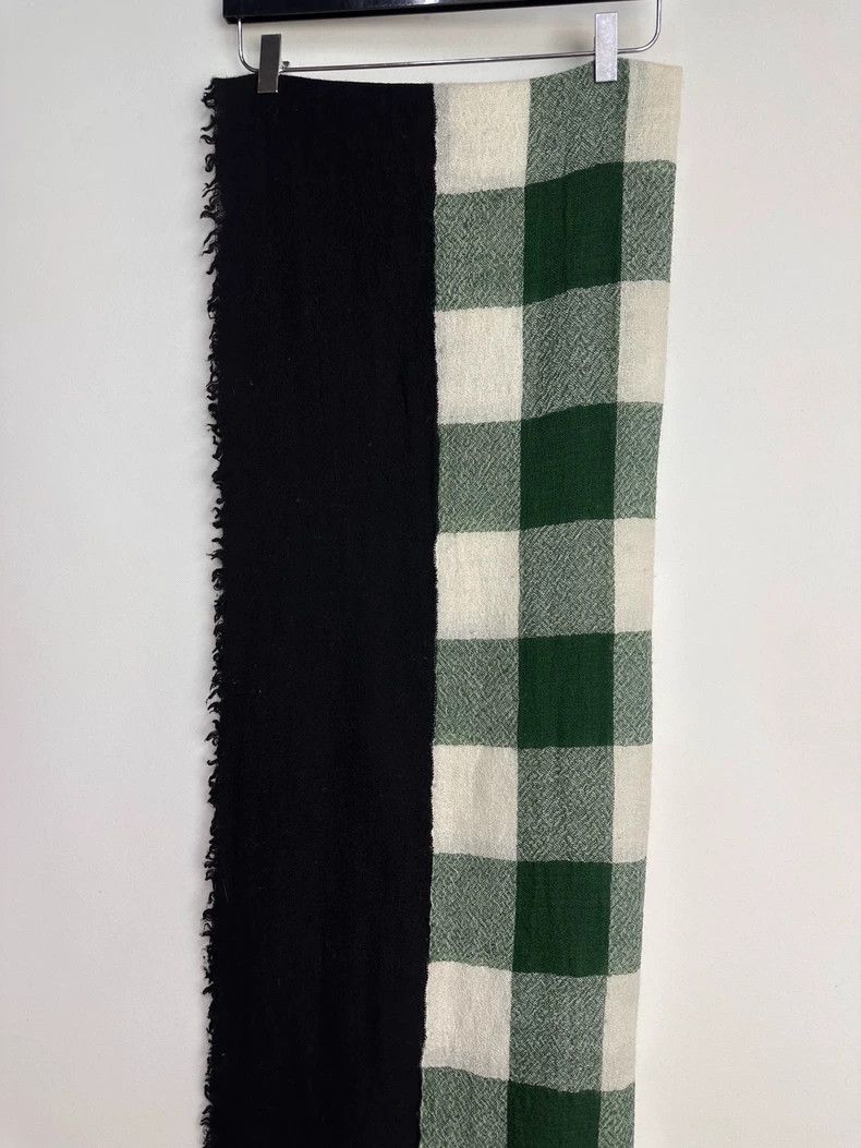 Yohji Yamamoto Yohji Yamamoto Wool paneled contrast scarf 2501-Nextarrow Size ONE SIZE - 8 Thumbnail