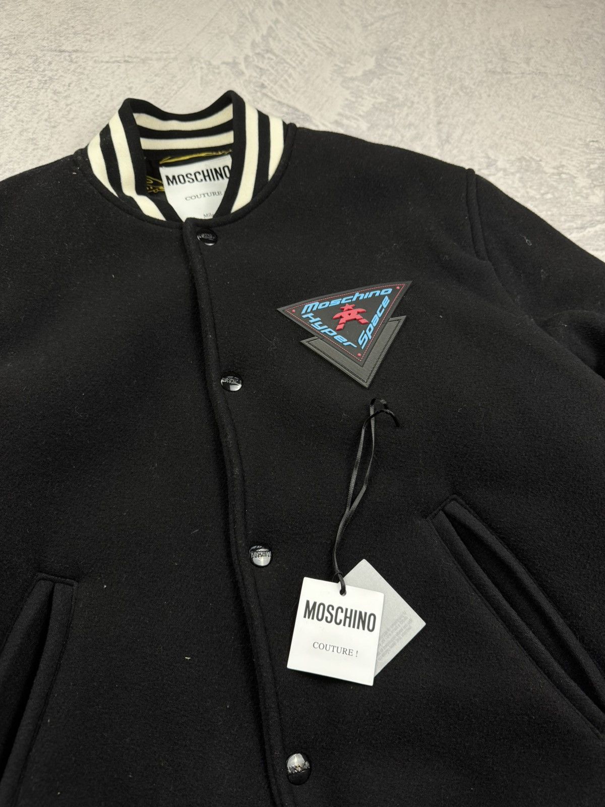 Moschino × Vintage MOSCHINO VINTAGE DOUBLE LOGO OVERSIZE BOMBER Size US L / EU 52-54 / 3 - 5 Thumbnail
