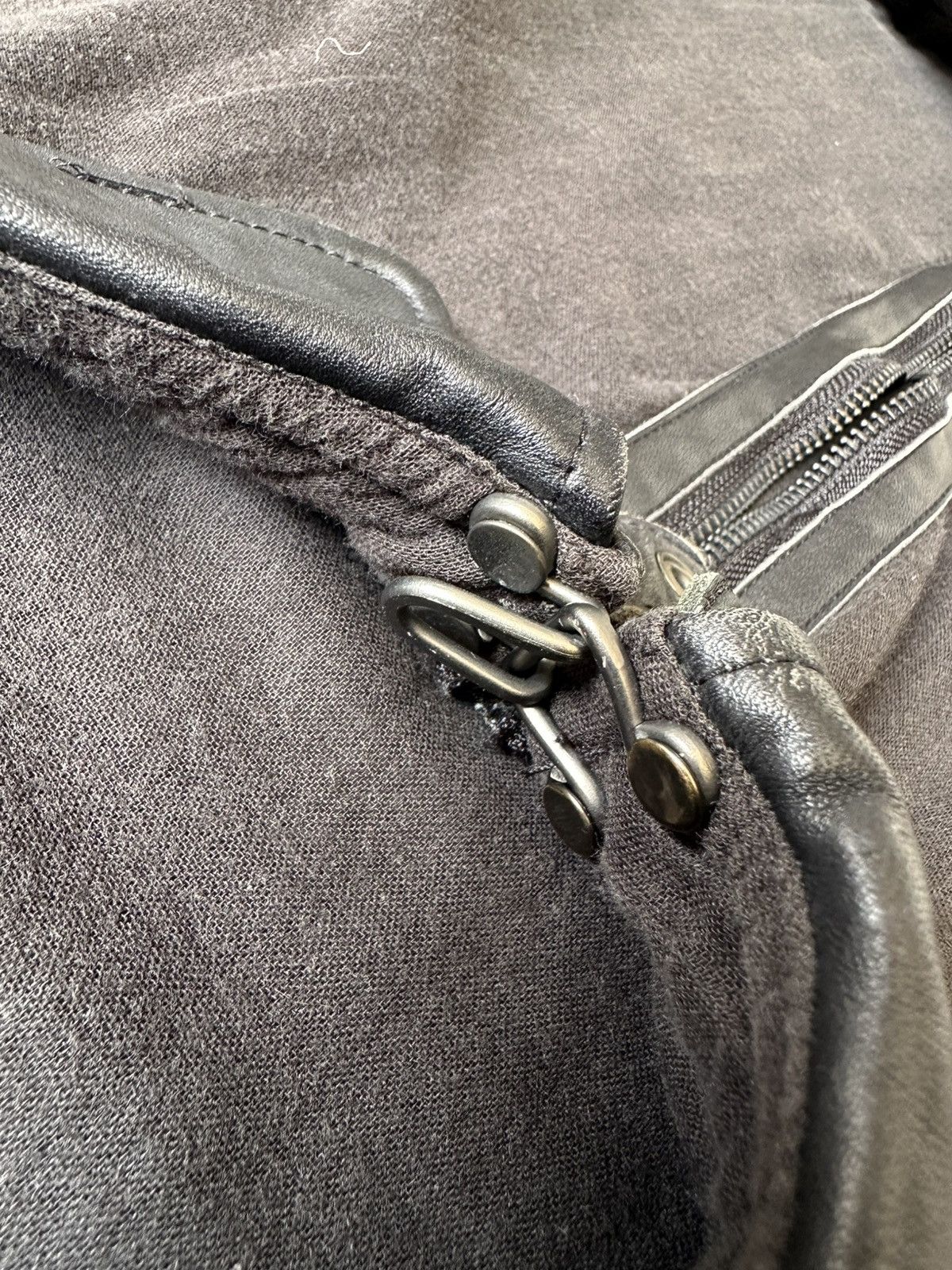 Japanese Brand 00's Bark Tannage linen leathers light jacket Size US M / EU 48-50 / 2 - 13 Thumbnail
