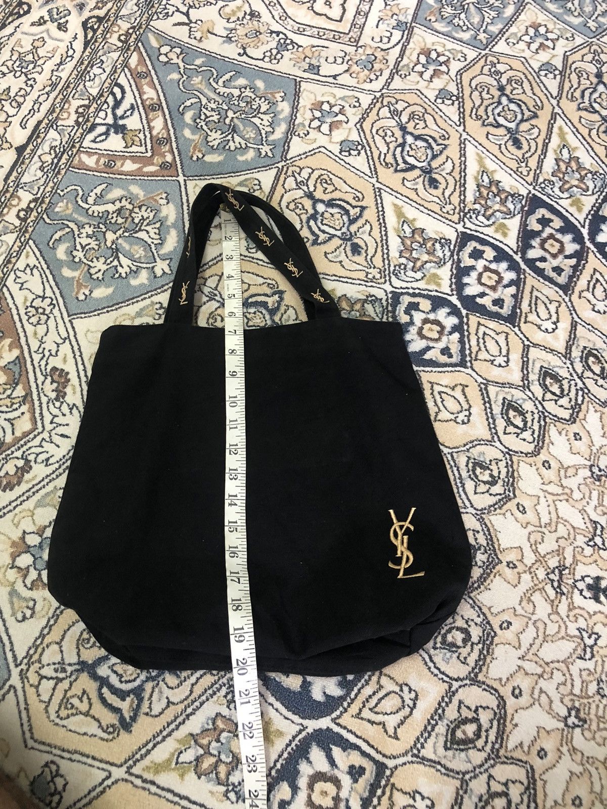 Yves Saint Laurent Yves Saint Laurent Embroidery Logo Tote Bag Size ONE SIZE - 18 Thumbnail
