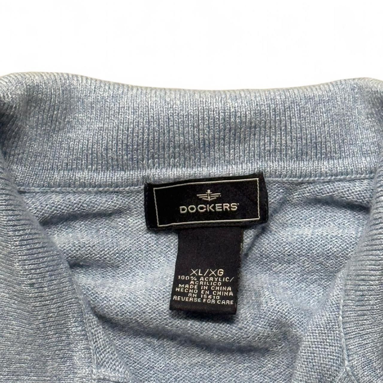 Dockers Vintage Dockers Argyle Knit Polo Long Sleeve Fits L Size US XL / EU 56 / 4 - 3 Thumbnail
