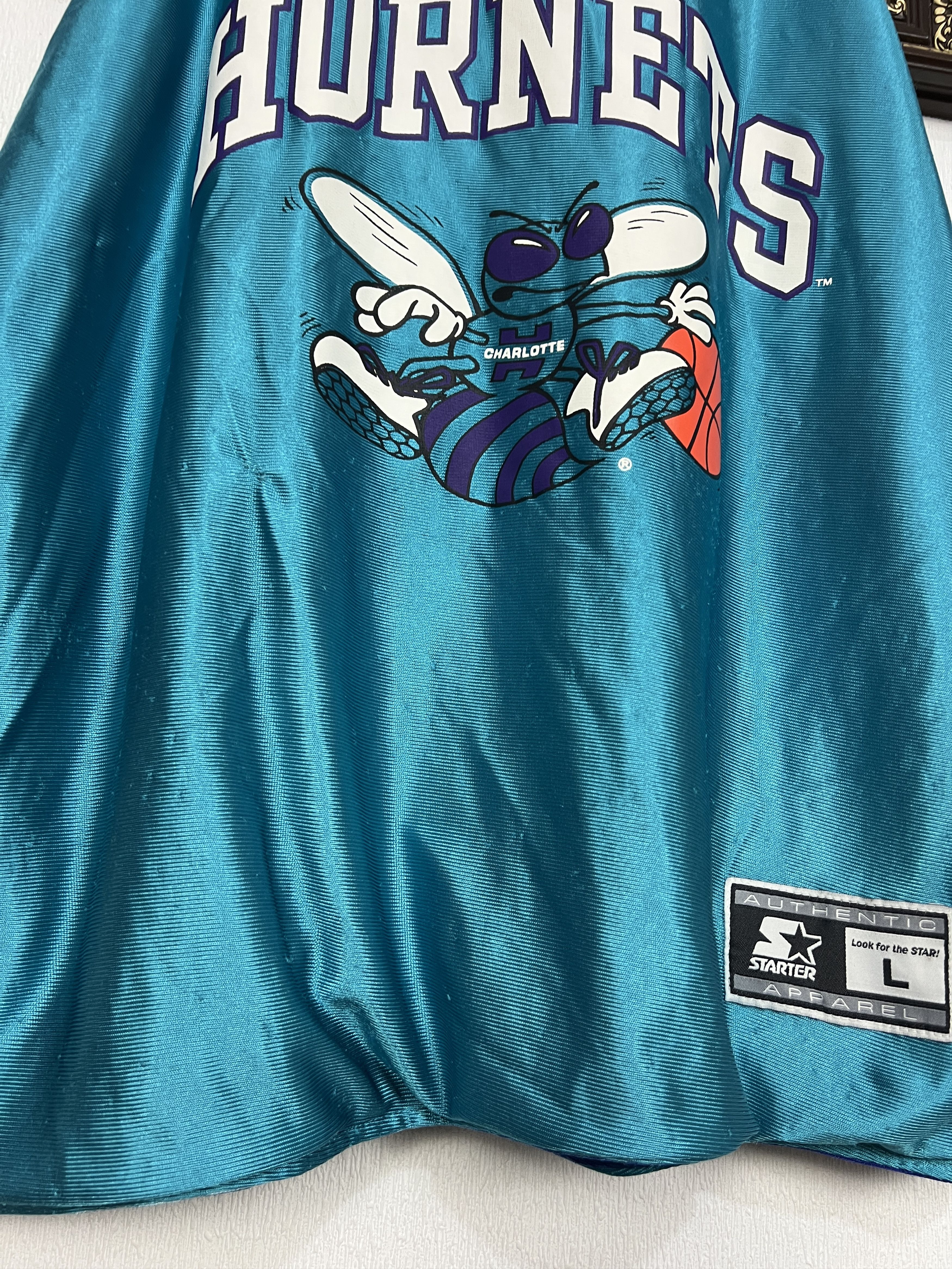 Starter Vintage 90's Charlotte Hornets NBA Reversible Jersey Rare Size US L / EU 52-54 / 3 - 5 Thumbnail