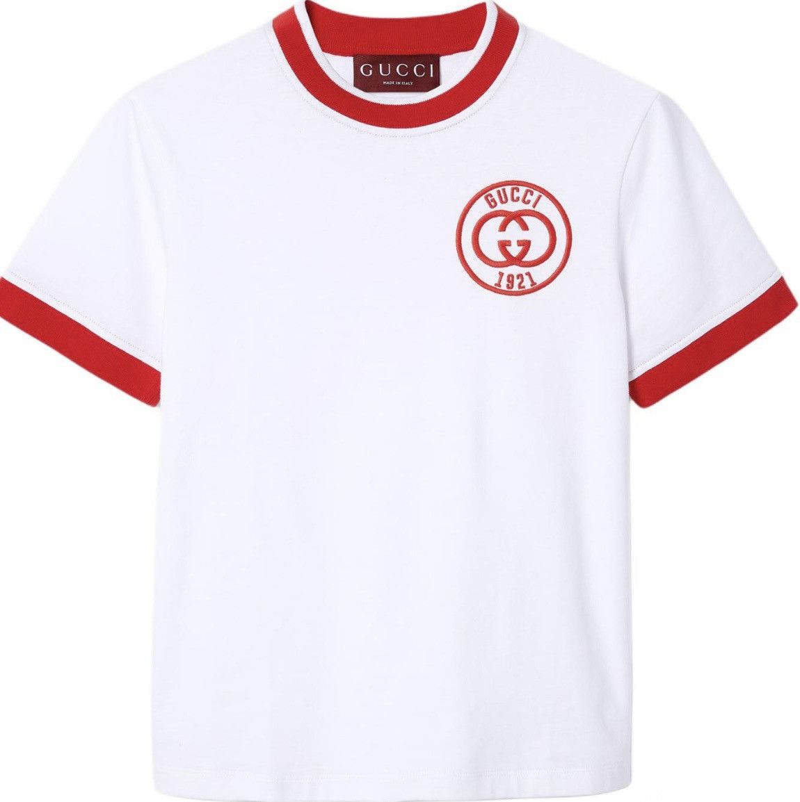 Gucci Gucci Logo Embroidered Cotton T-shirt size S 756596 Size S / US 4 / IT 40 - 1 Thumbnail