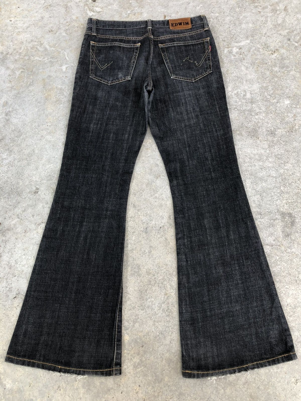 If Six Was Nine Japanese Edwin Flared Jeans Bootcut Jeans Distressed Size US 32 / EU 48 - 1 Thumbnail