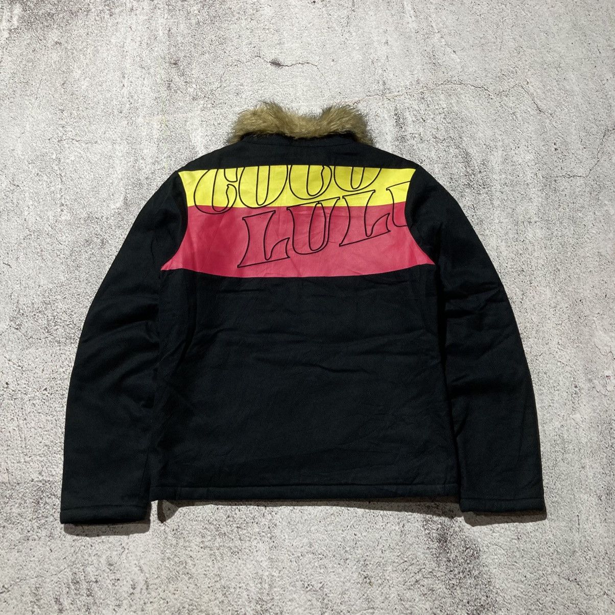 Japanese Brand 2000s CocoLulu Canvas Fur Work Jacket Black Punk Style Size US M / EU 48-50 / 2 - 12 Thumbnail