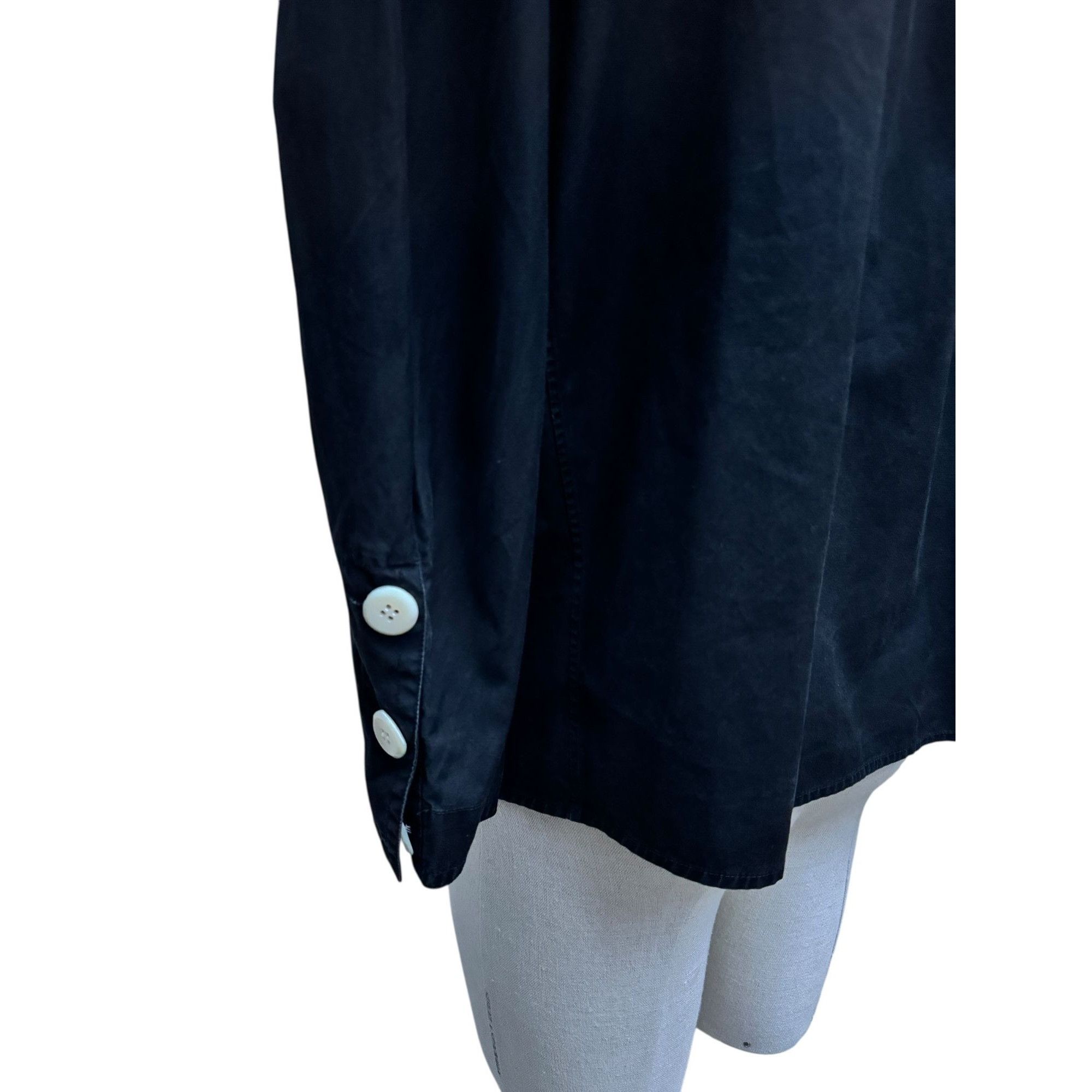 Yves Saint Laurent Black Cotton Shirt Size M / US 6-8 / IT 42-44 - 4 Thumbnail