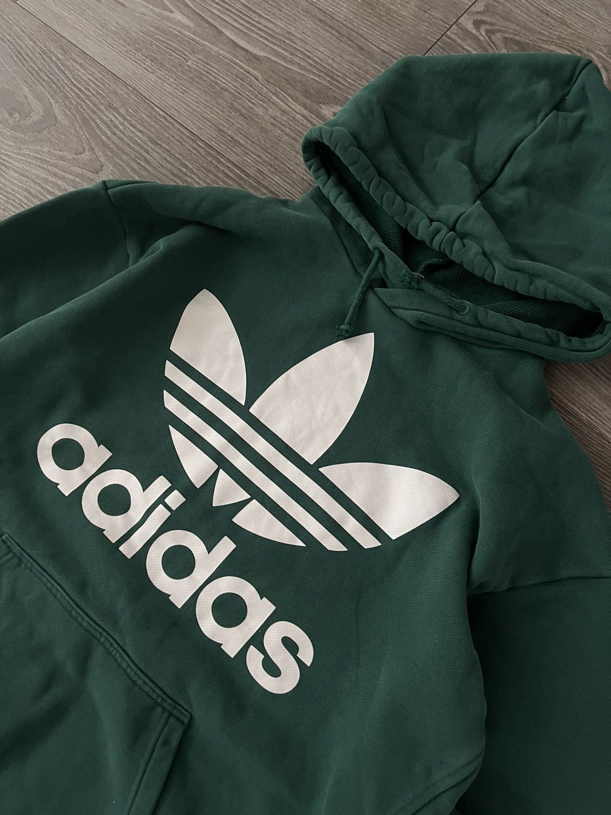 Adidas ‼️Adidas Big Logo Heavy Hard Cotton Oversized Hoodie‼️ Size US XS / EU 42 / 0 - 7 Thumbnail