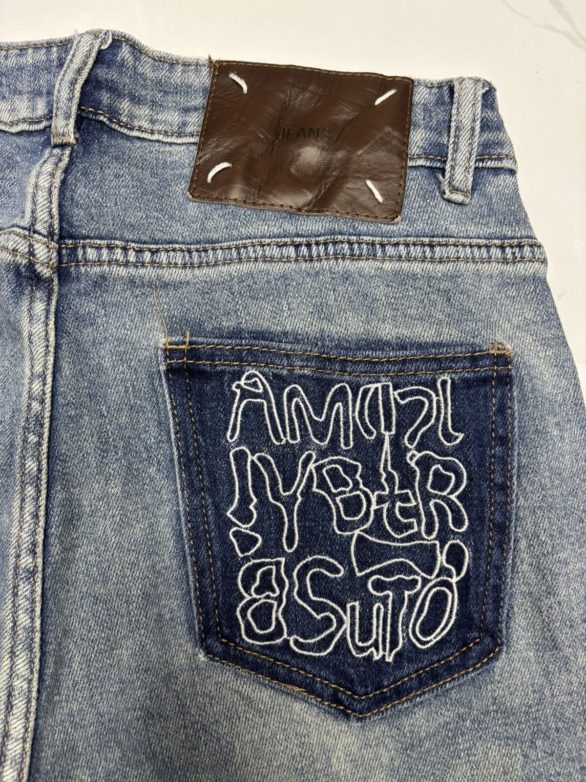 Amiri 🔥AMIRI STYLE MADE IN JAPAN LOOSE FIT WIDE JEANS Size US 27 - 9 Thumbnail