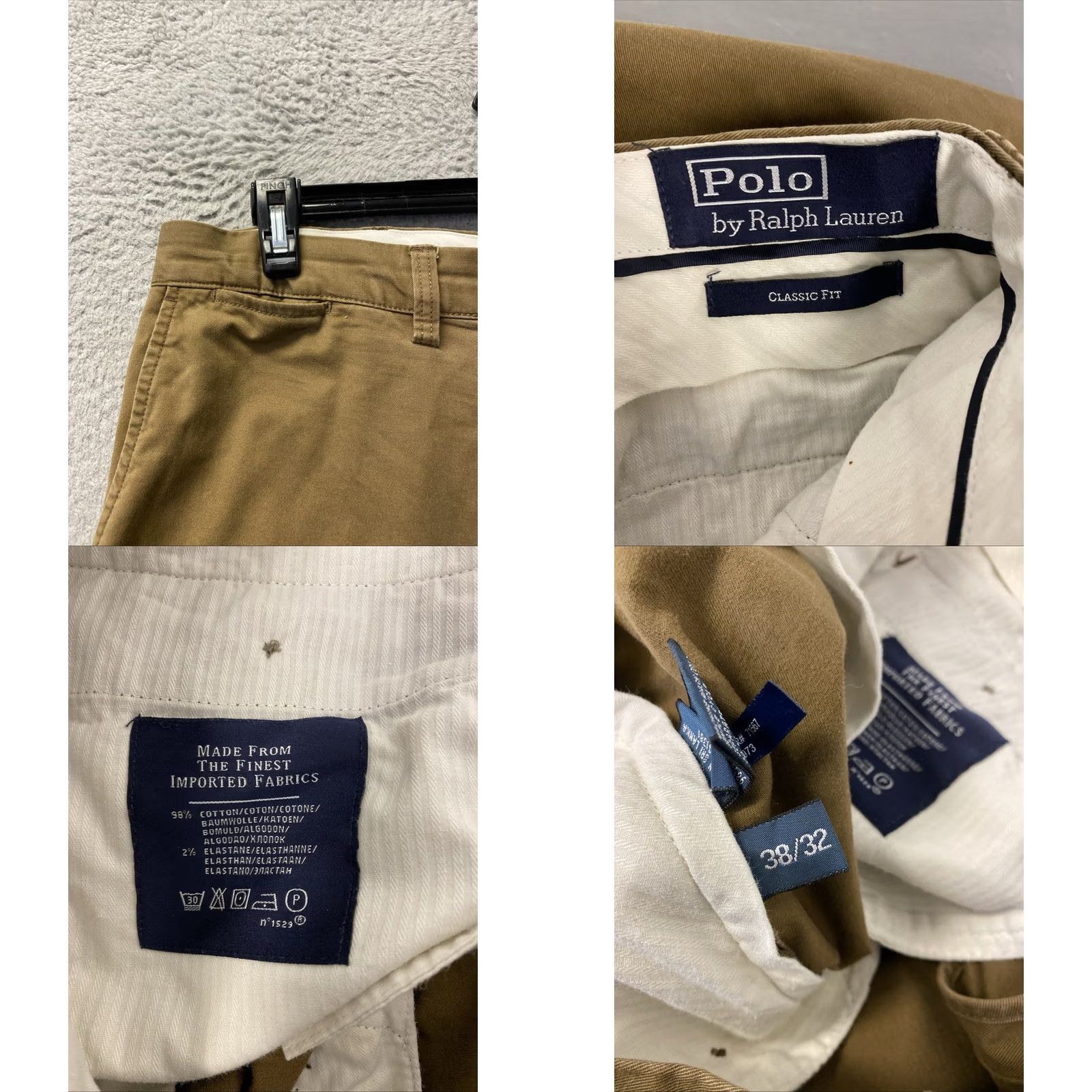 Polo Ralph Lauren Polo Ralph Lauren Chino Pants Men 38x32 Brown Classic Fit Cotton Twill /0740 Size US M / EU 48-50 / 2 - 8 Thumbnail