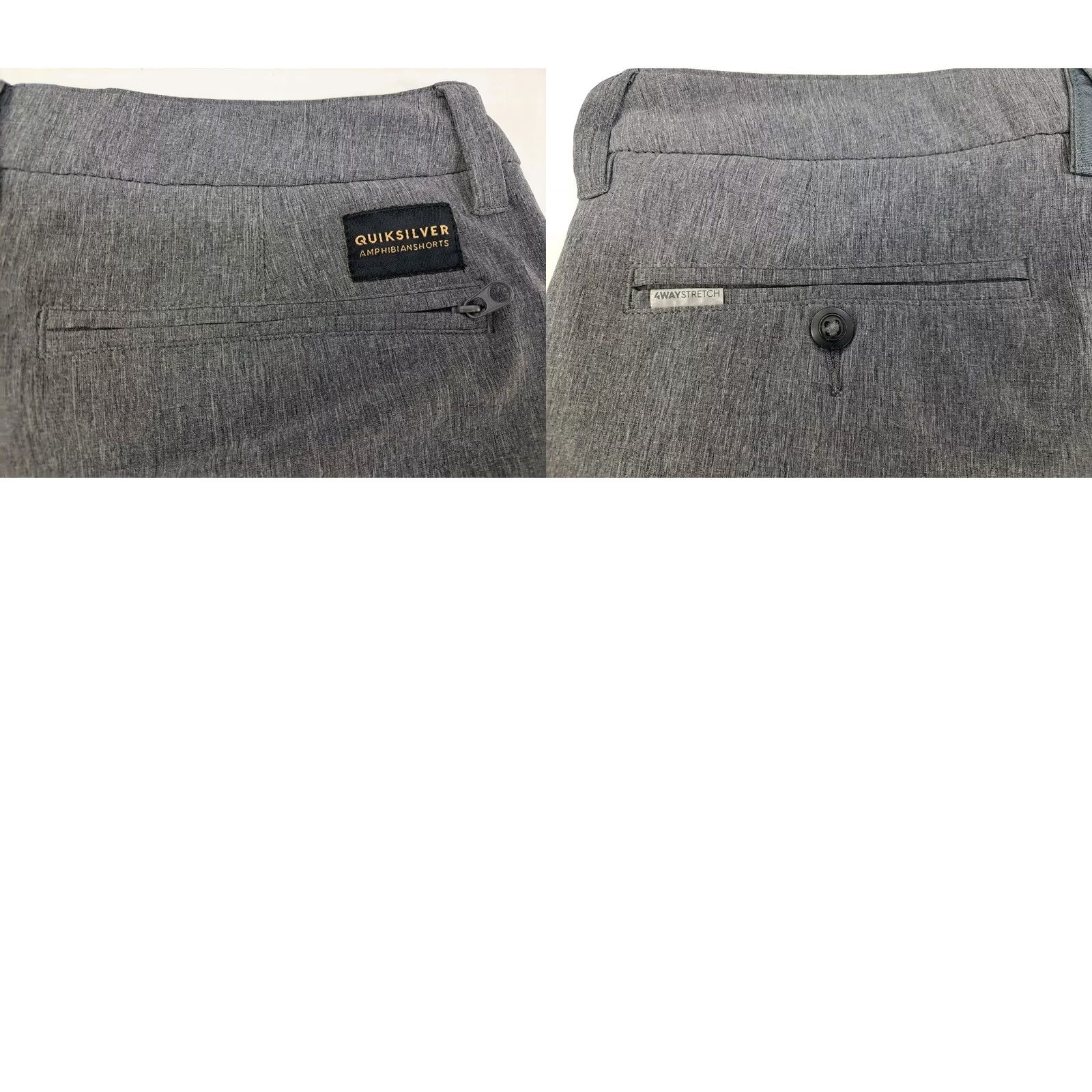 Quiksilver Quiksilver Board Shorts Mens Dark Grey 30 Regular Quick Dry Stretch Pockets Amphibian Dry Flight Size US 30 / EU 46 - 8 Thumbnail