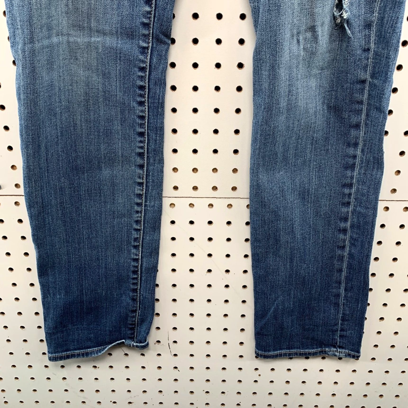Vintage Kut Boyfriend Denim Jeans Womens Size 4 Blue 30x29 Distressed Size 27" / US 4 / IT 40 - 4 Thumbnail